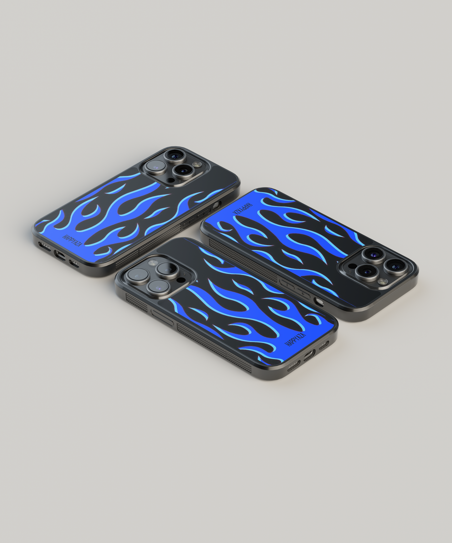Blue Fire Flame Designer Phone Case