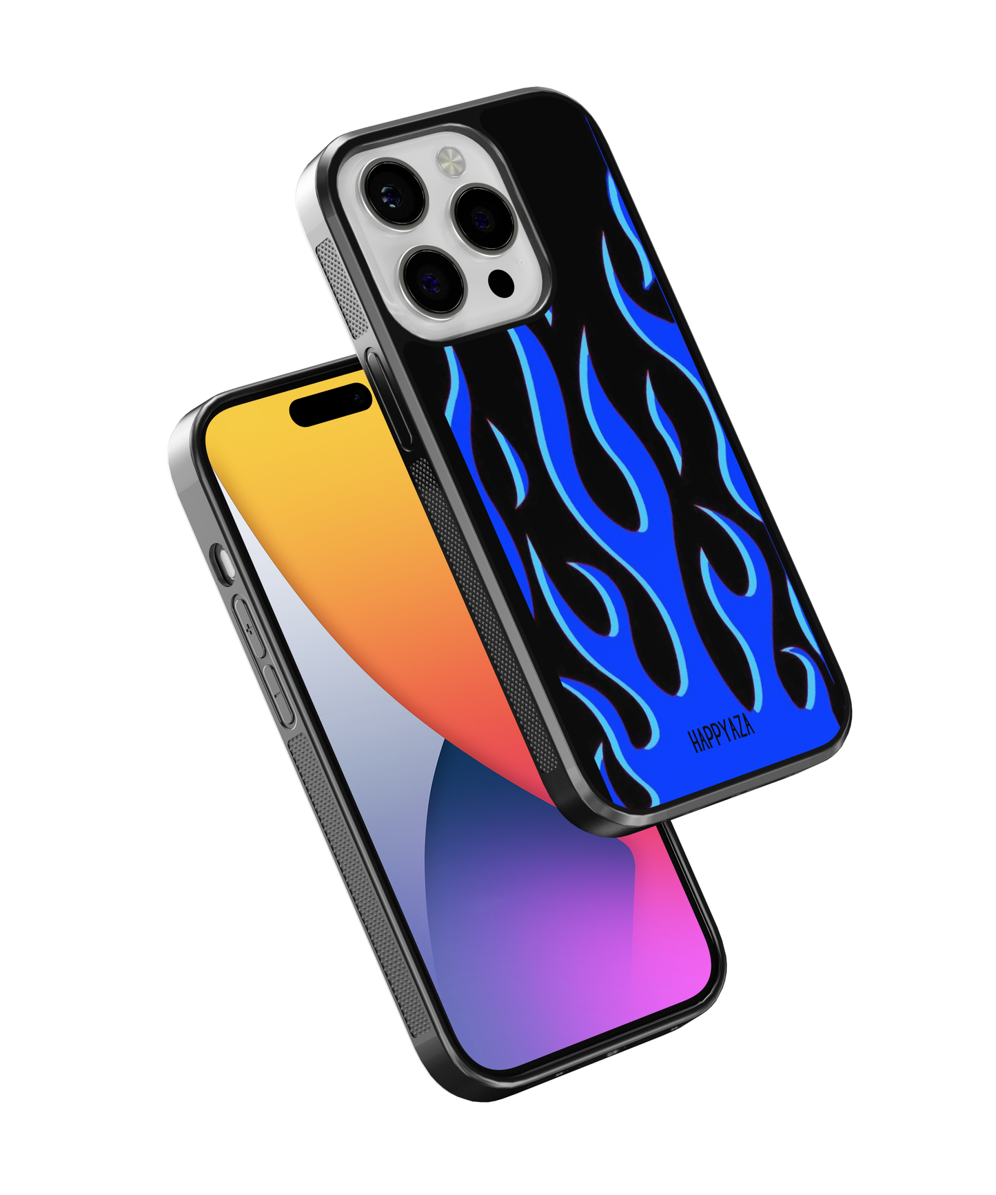 Blue Fire Flame Designer Phone Case