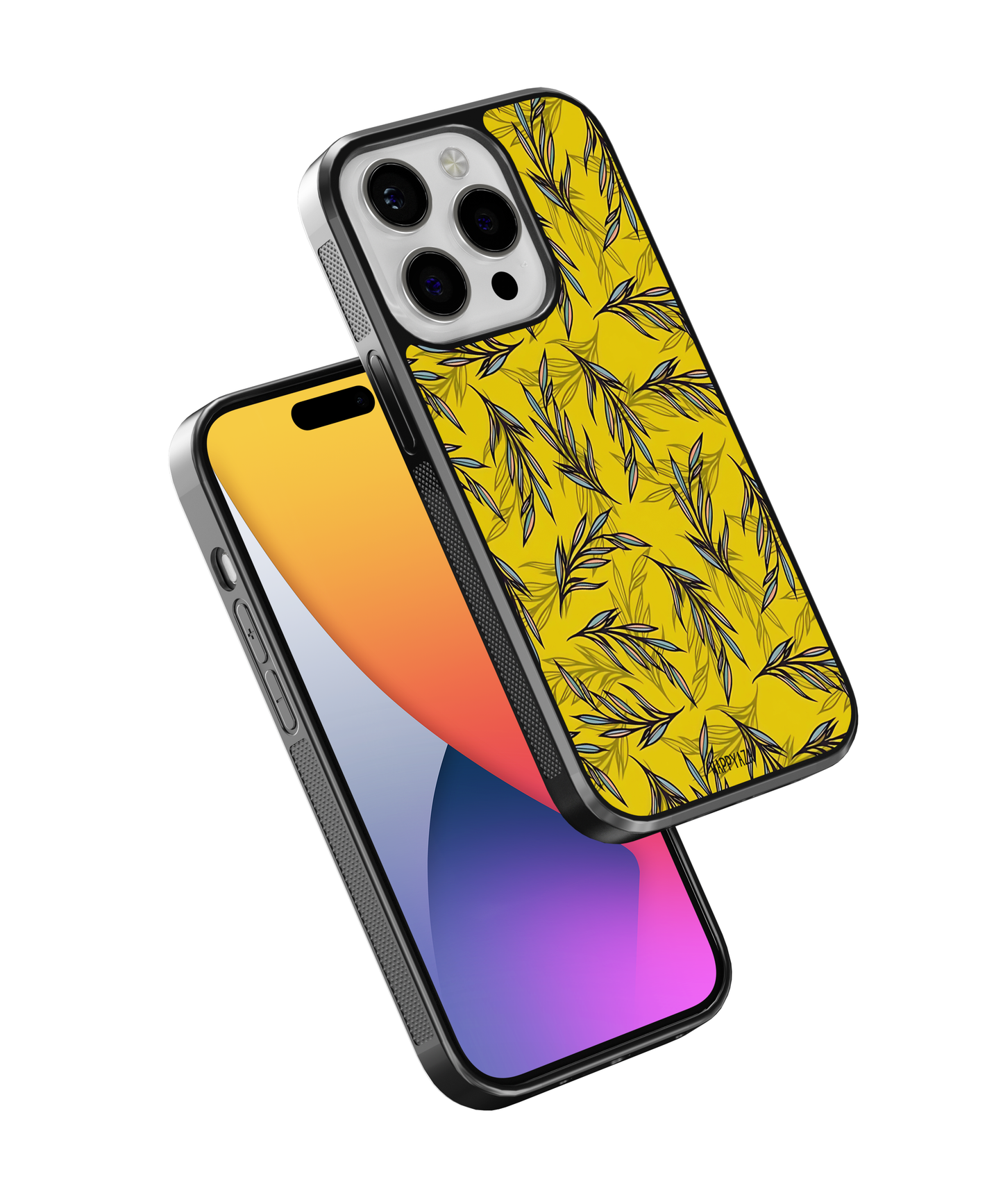 Green tropical Leaves Designer Phone Case