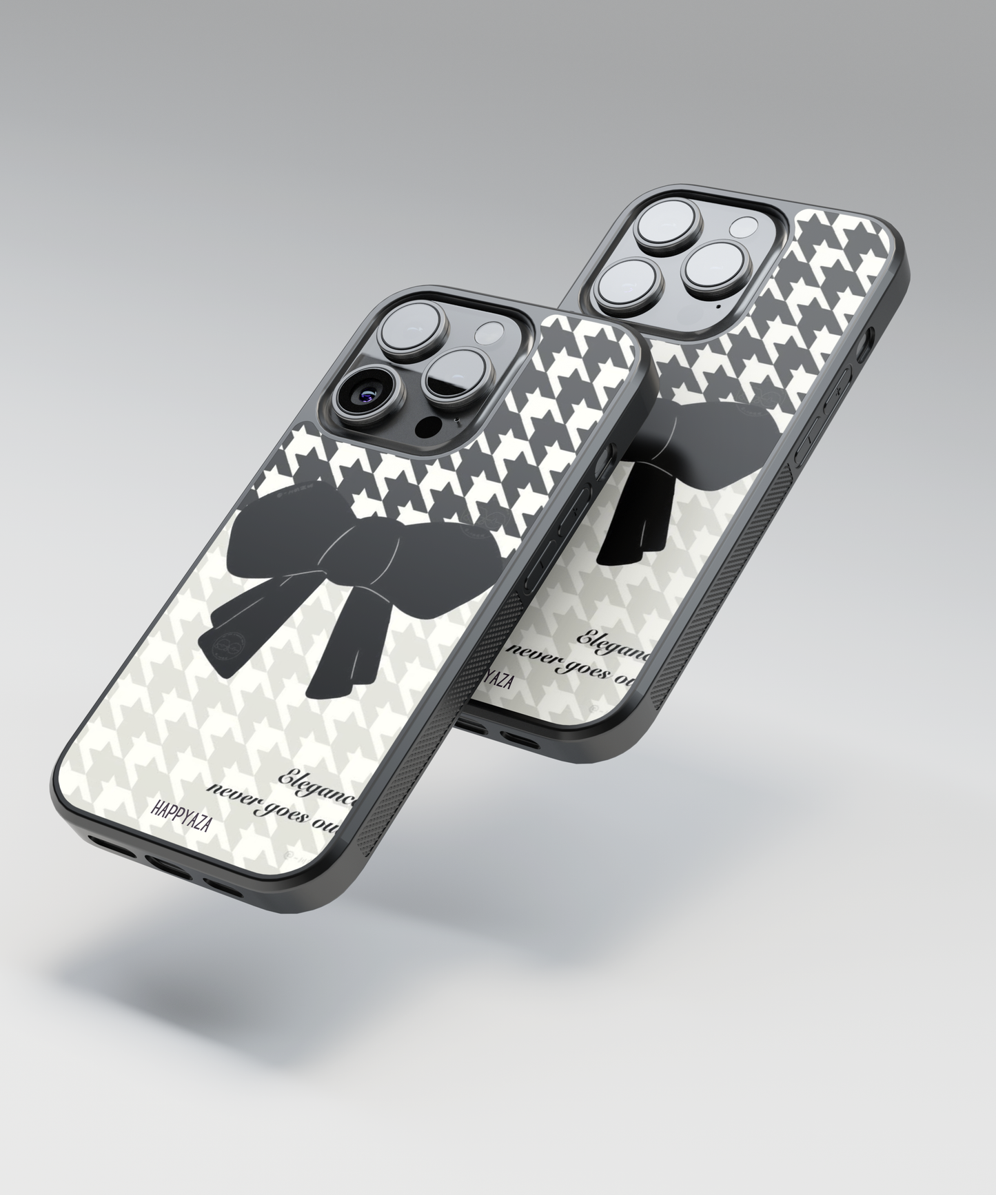 Houndstooth  Bow Pattern Designer Phone  Case