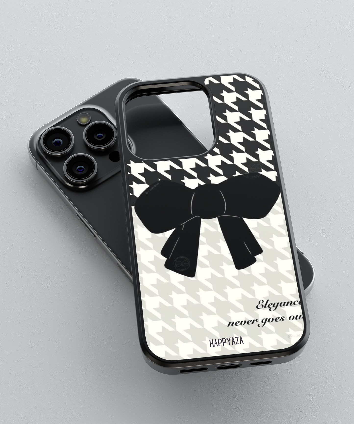 Houndstooth  Bow Pattern Designer Phone  Case