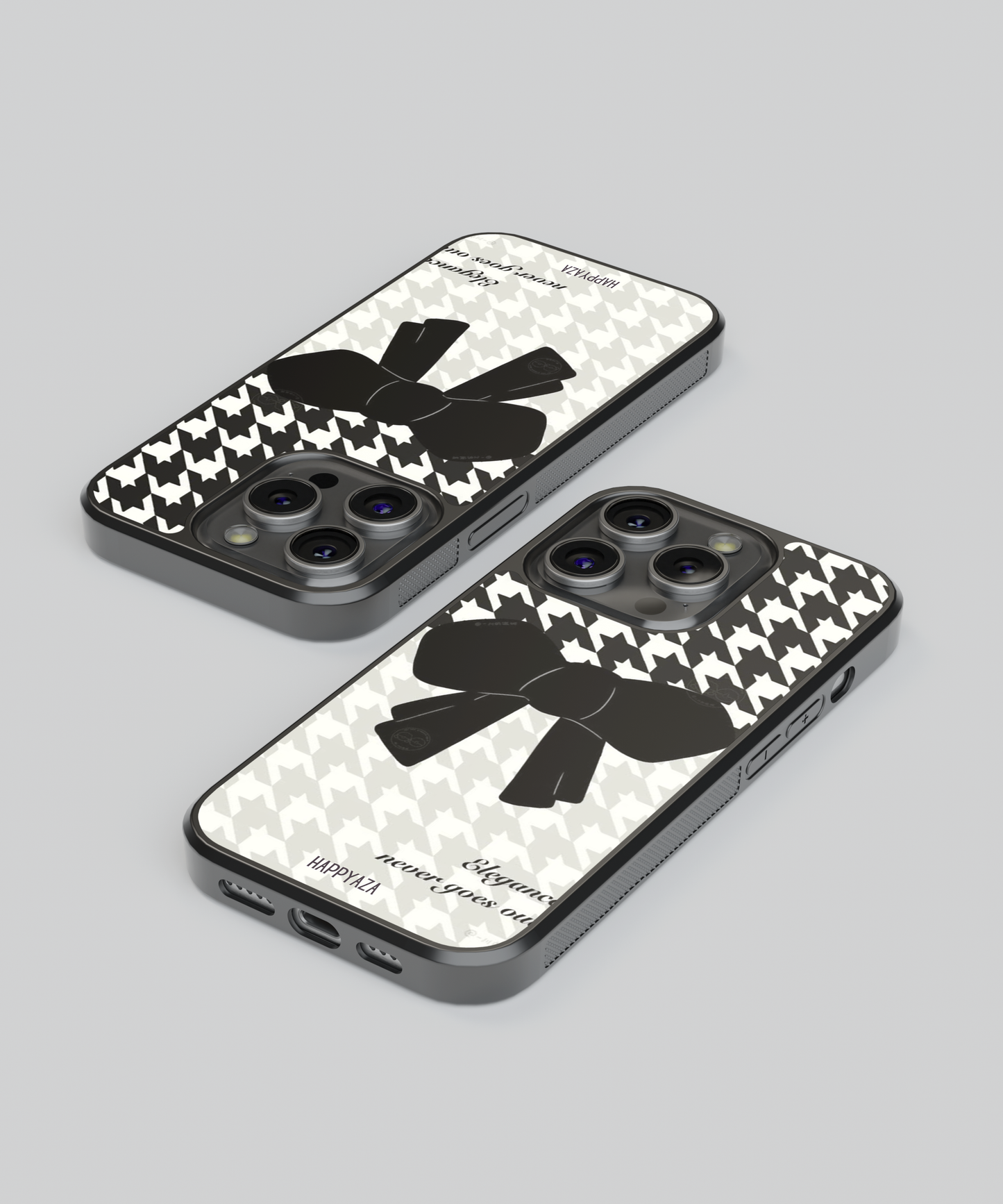 Houndstooth  Bow Pattern Designer Phone  Case