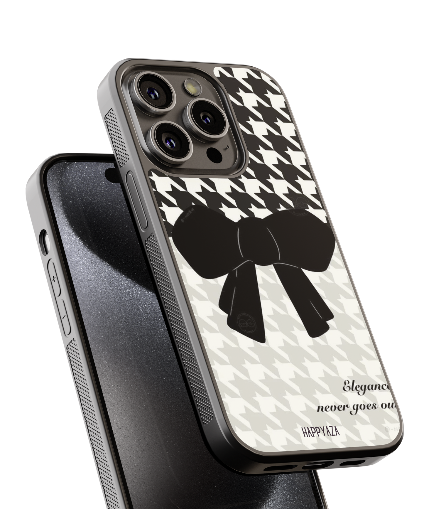 Houndstooth  Bow Pattern Designer Phone  Case