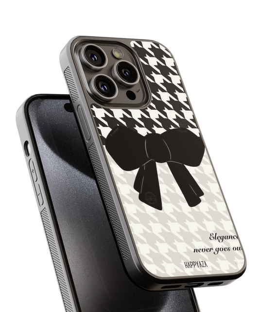 Houndstooth  Bow Pattern Designer Phone  Case