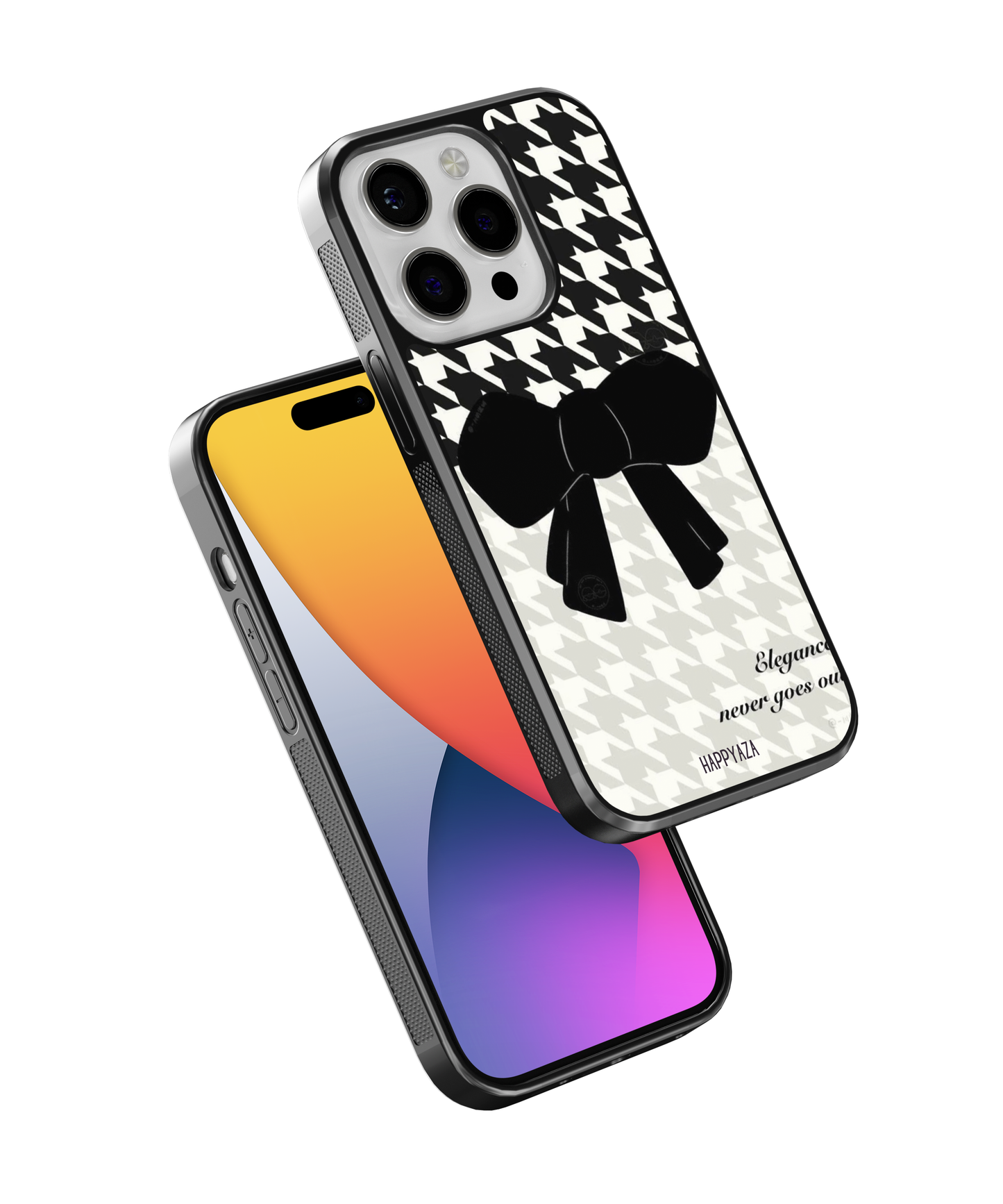 Houndstooth  Bow Pattern Designer Phone  Case