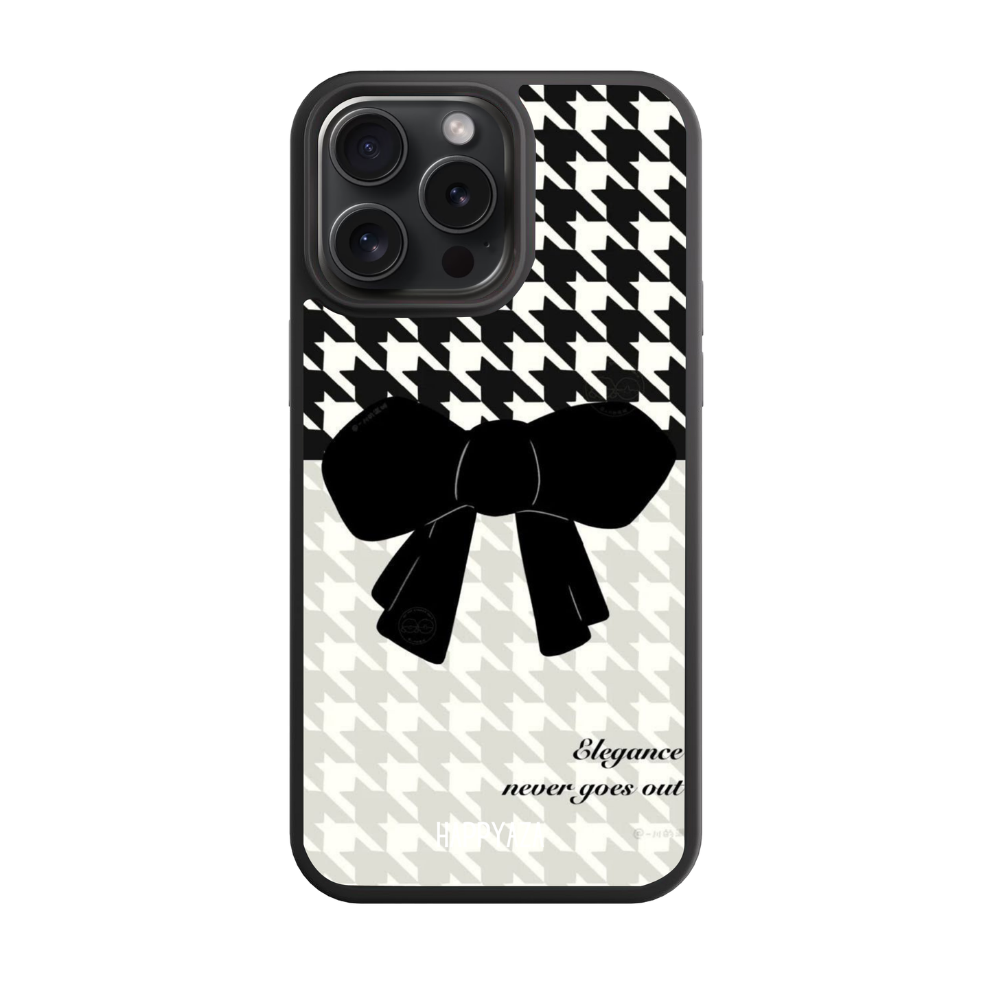 Houndstooth  Bow Pattern Designer Phone  Case
