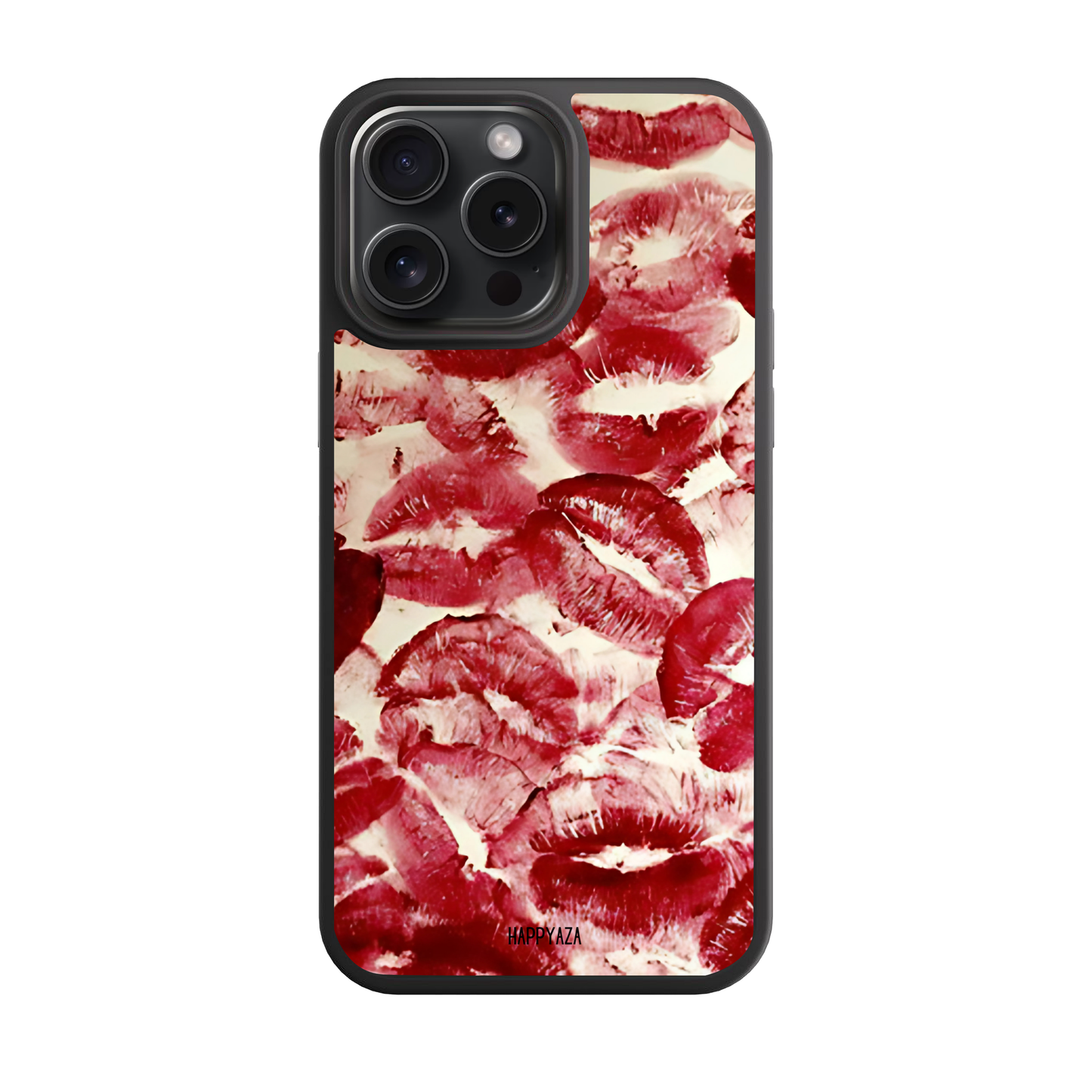 Aesthetic Red Lipstick Illustrations Designer Phone Case