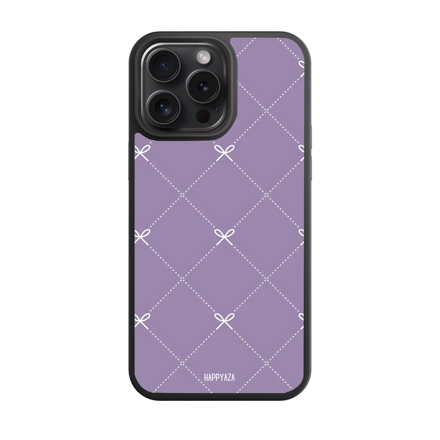 Bow Grid Elegance Designer Phone Case