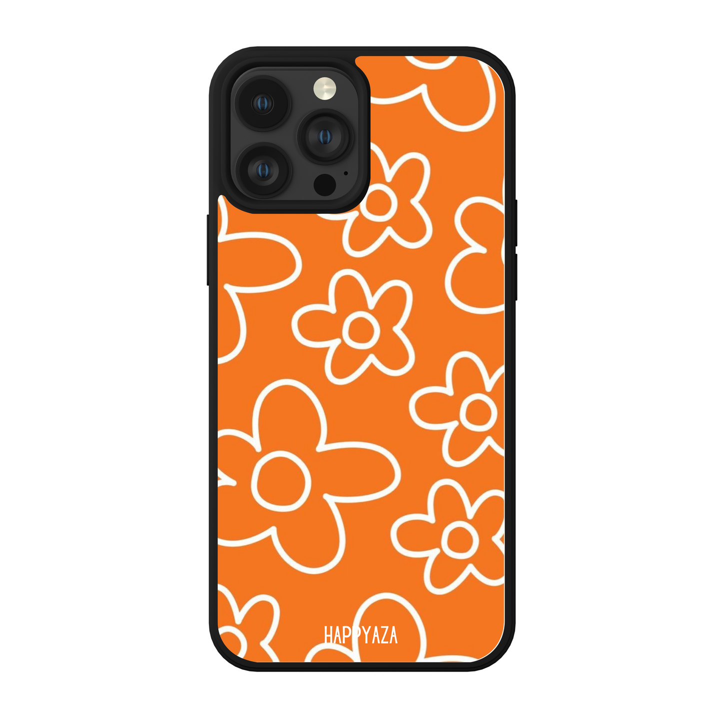 Orange Flower Designer Phone Case