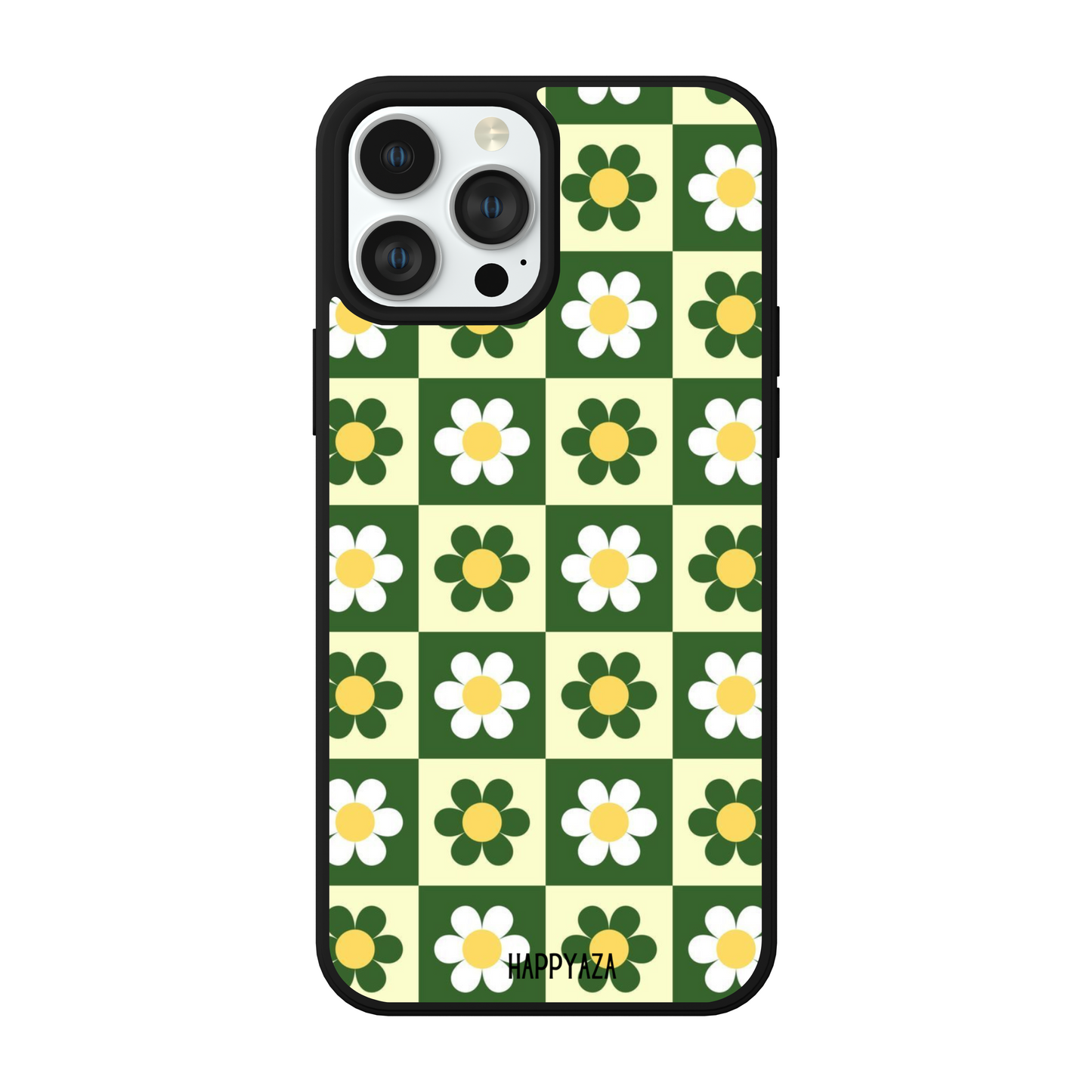 Green Microfibre Floral Designer Phone Case