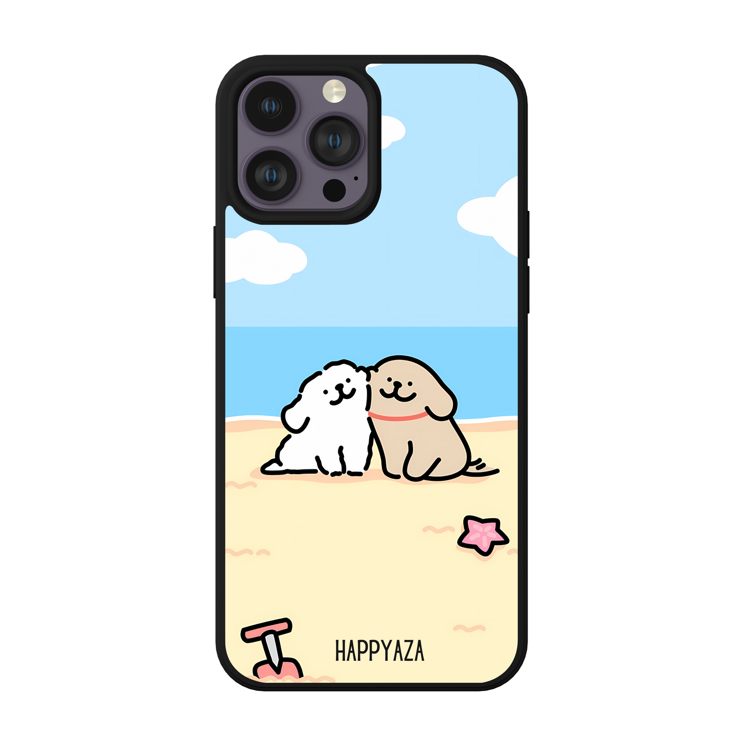 Miss Connie Lovely Puppy Couples Designer Phone Case