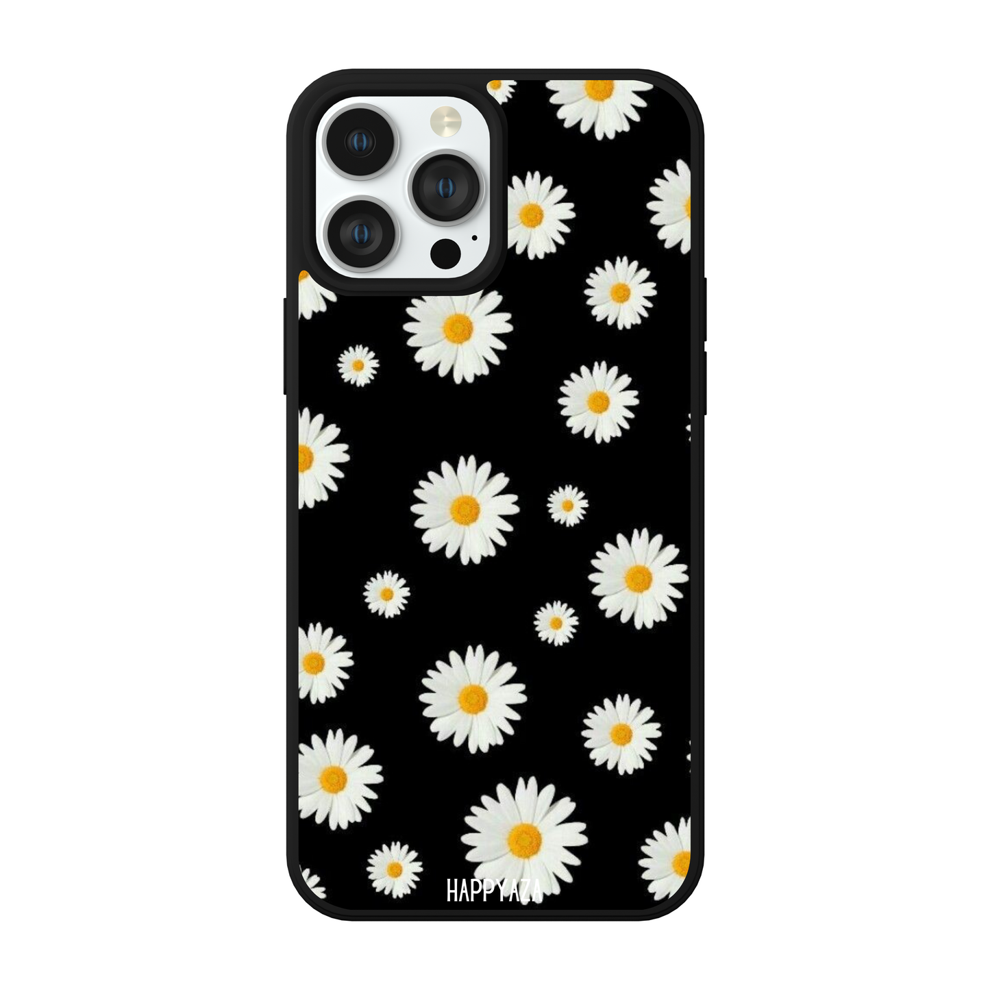 Black Flower Designer Phone Case