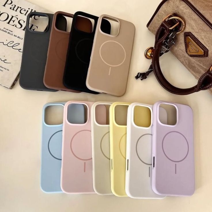 Luxury Fashion Microfiber Flock Ultra Thin Magnetic Shockproof MagSafe Phone Case