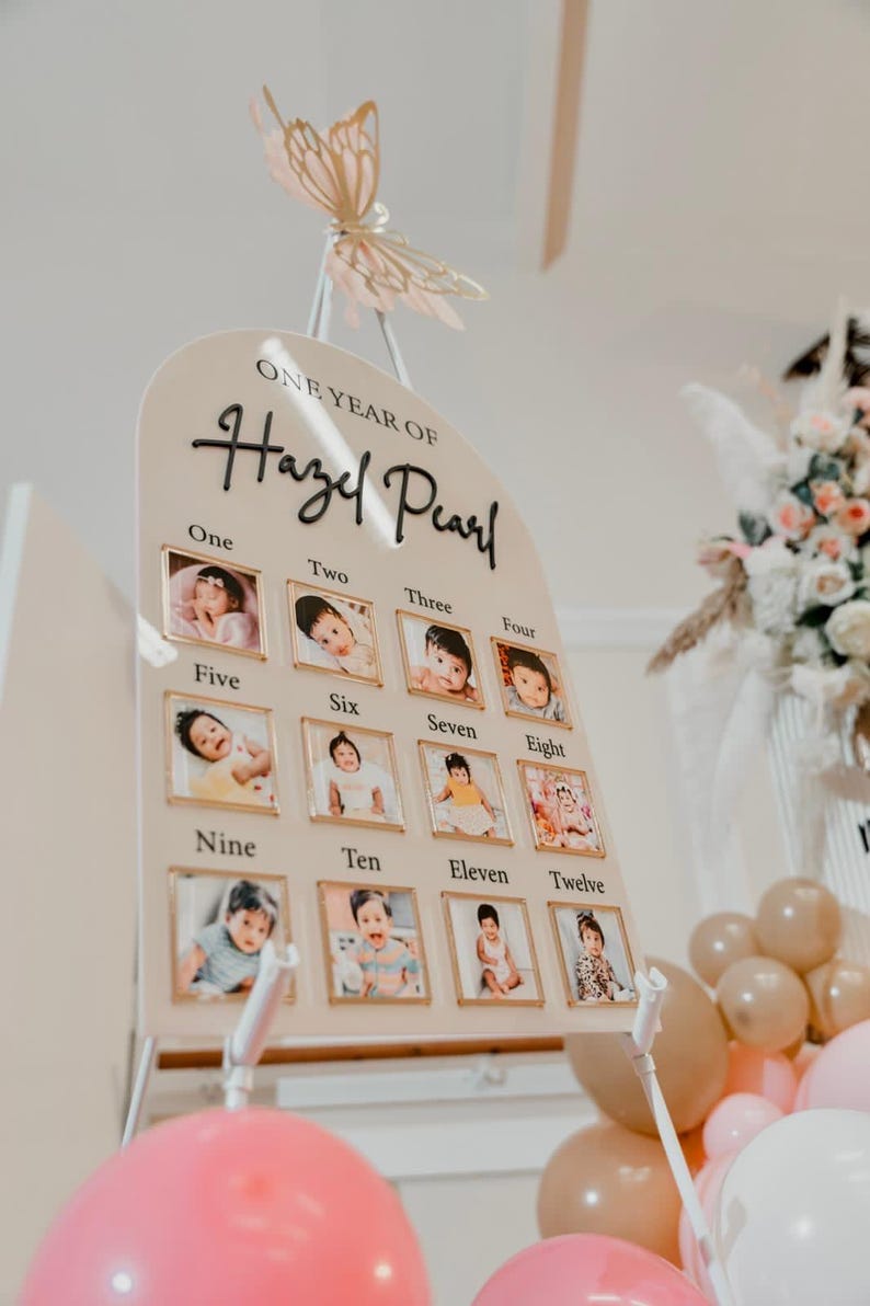 Baby’s 1st Birthday Photo Board