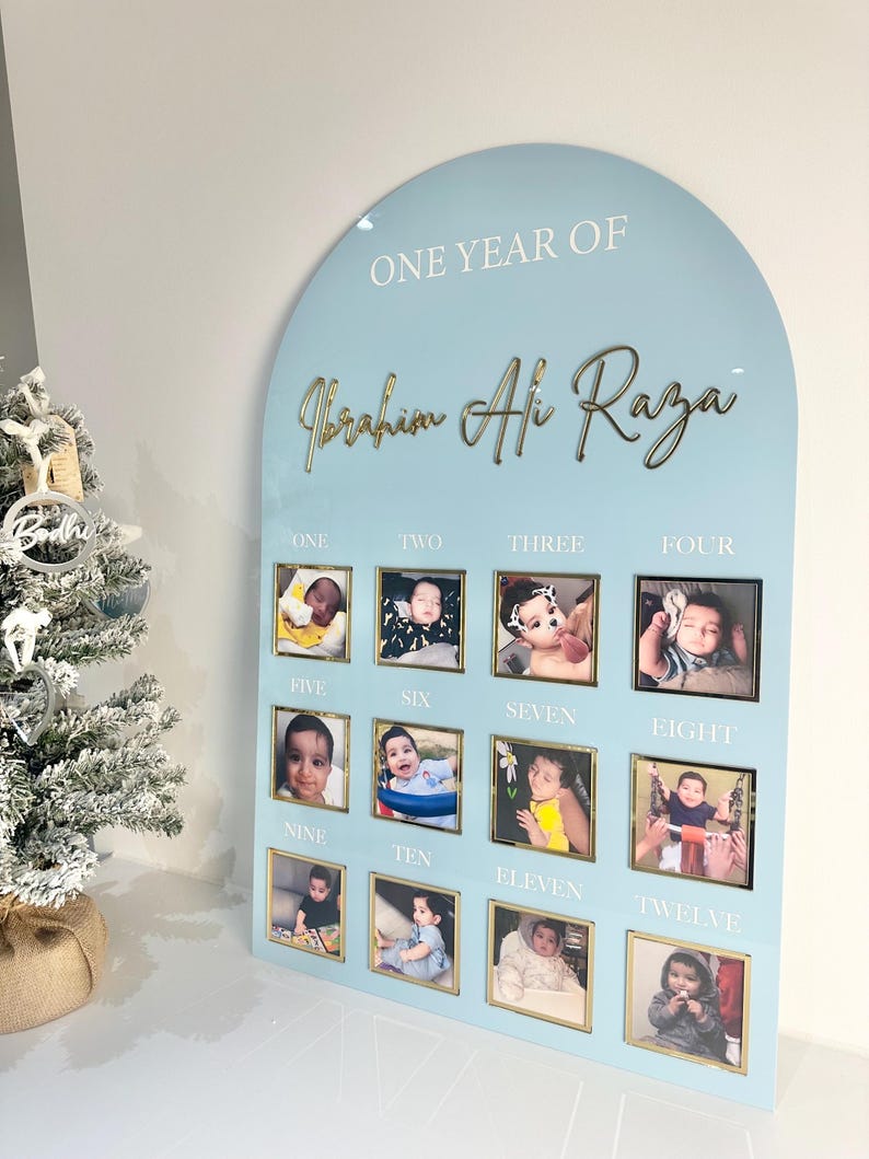Baby’s 1st Birthday Photo Board