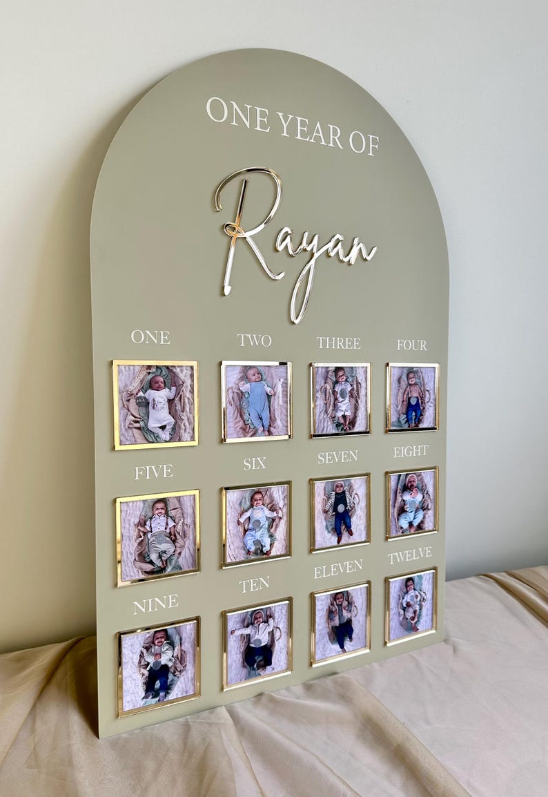 Baby’s 1st Birthday Photo Board