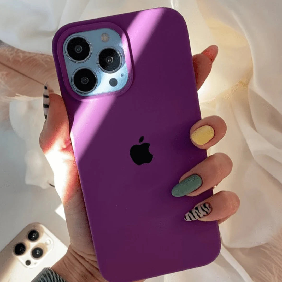 iPhone Original Liquid Silicone Phone Case (Violet)