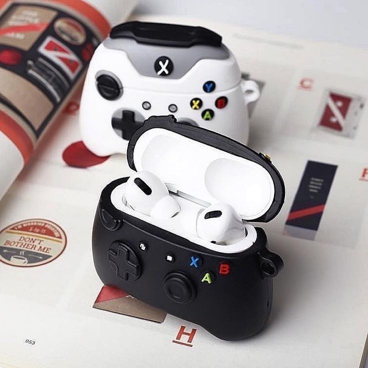 Airpods Case Soft Silicone Cover With Hook Clip For Airpods (Game Controller)