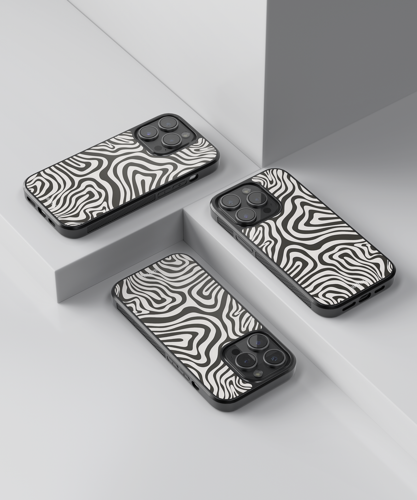 Intricate black and white abstract Designer Phone Case