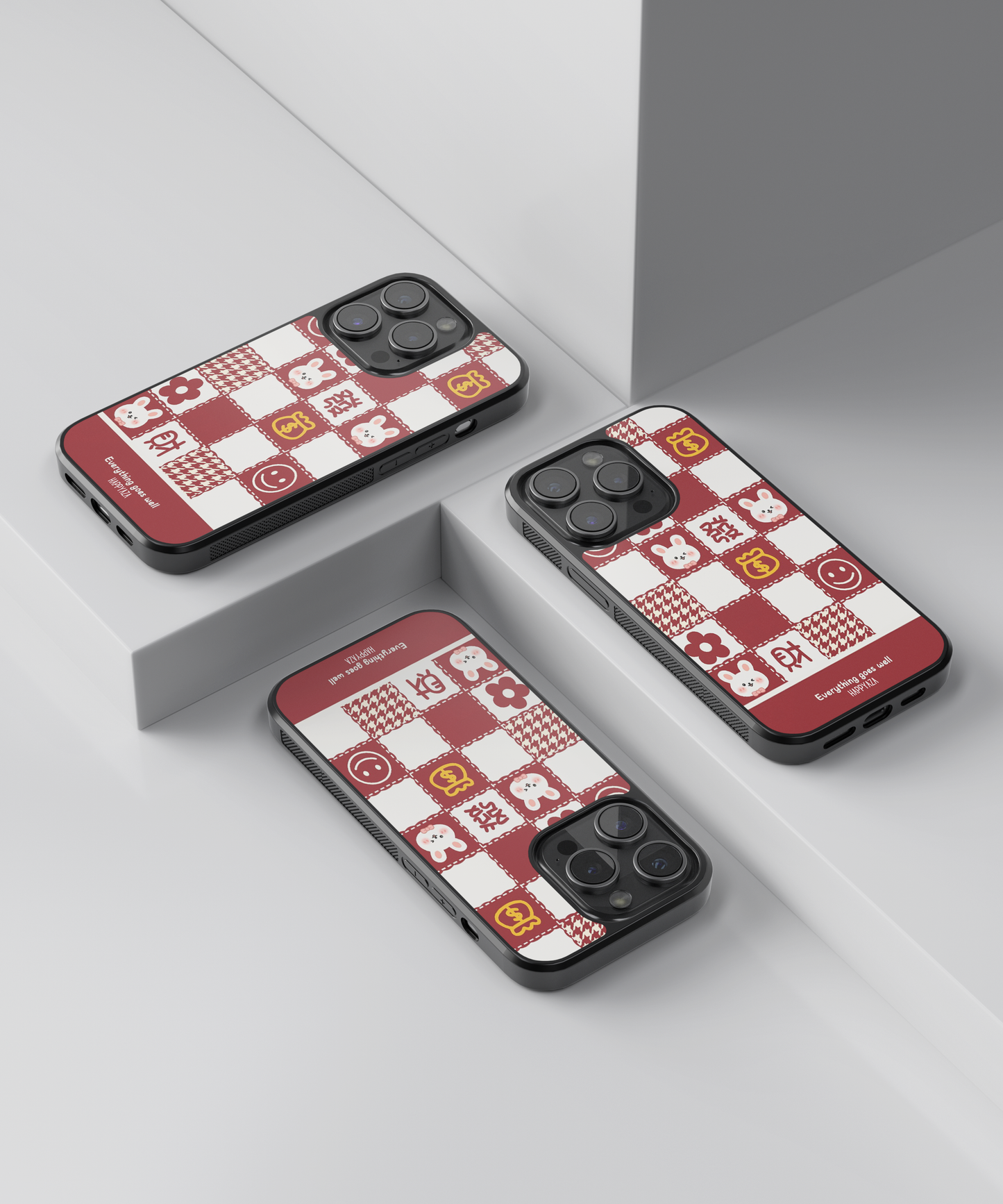 Kawai Checks Designer Phone Case
