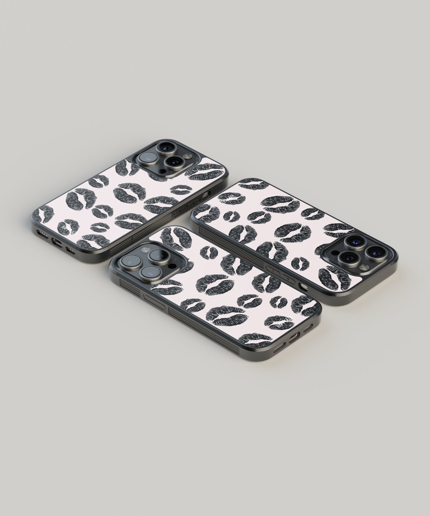 lipstick kiss Illustrations Designer Phone Case