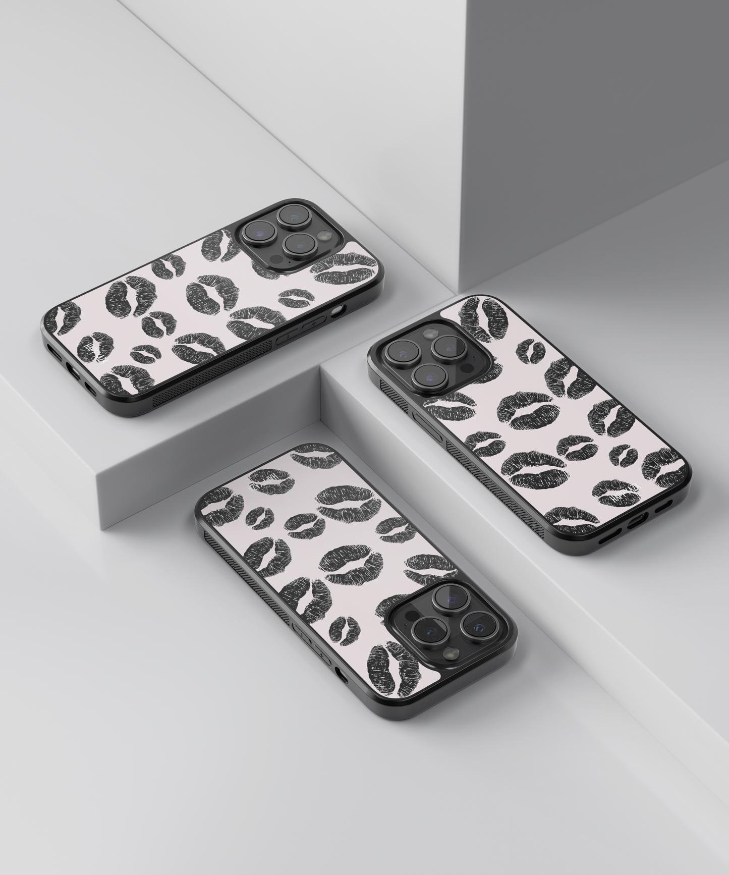 lipstick kiss Illustrations Designer Phone Case