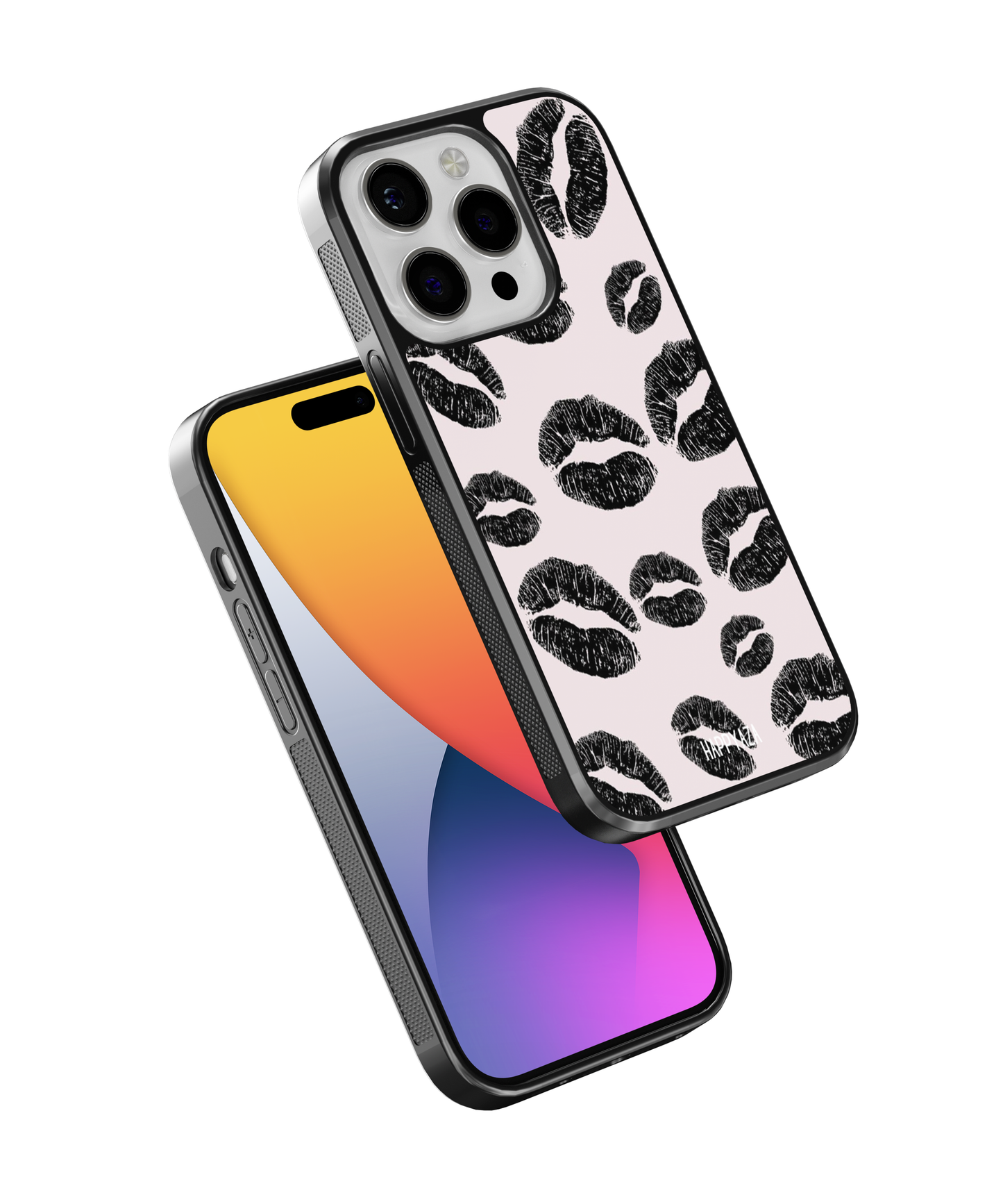 lipstick kiss Illustrations Designer Phone Case
