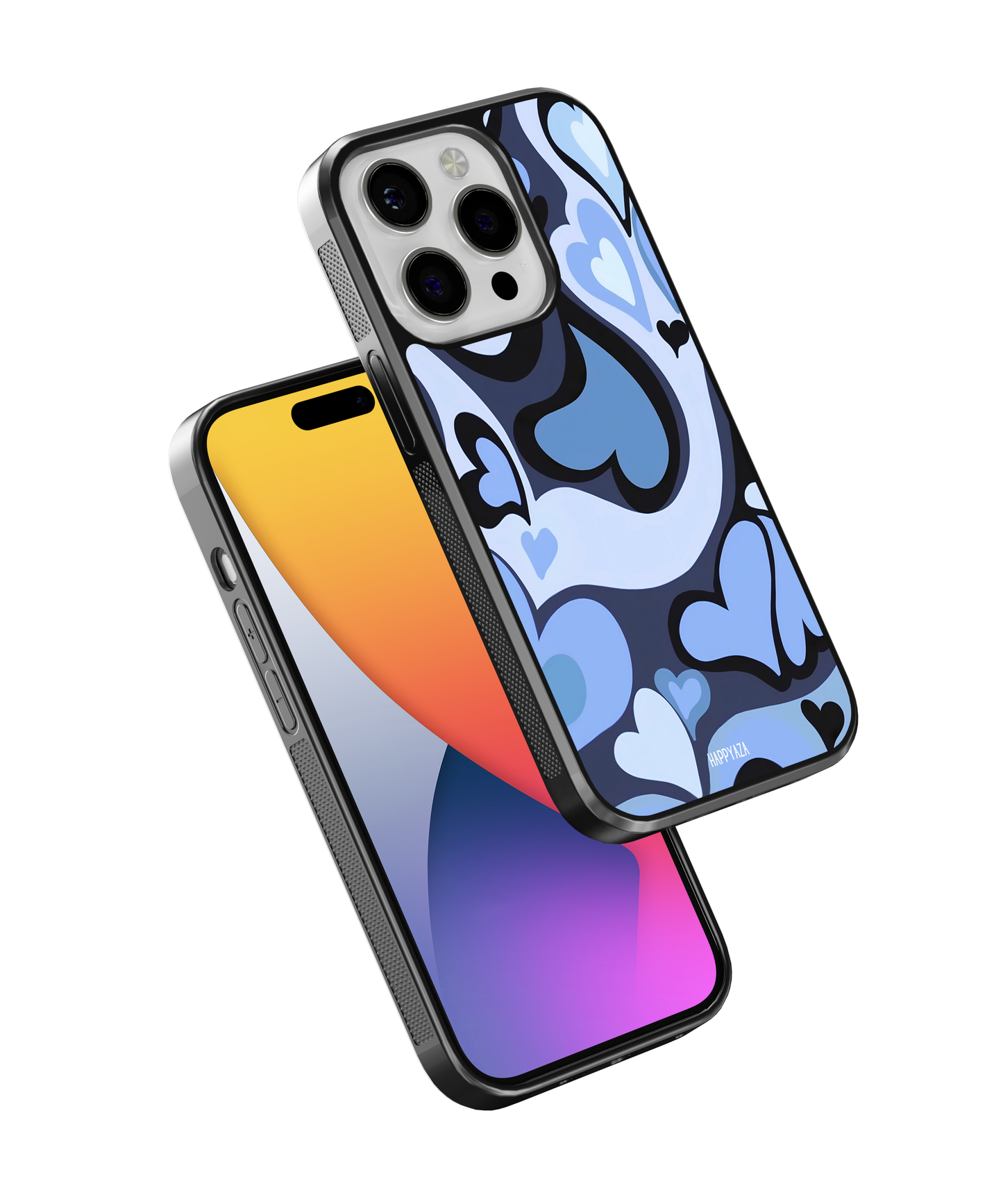Blue Mini Hearts Designer Phone Case