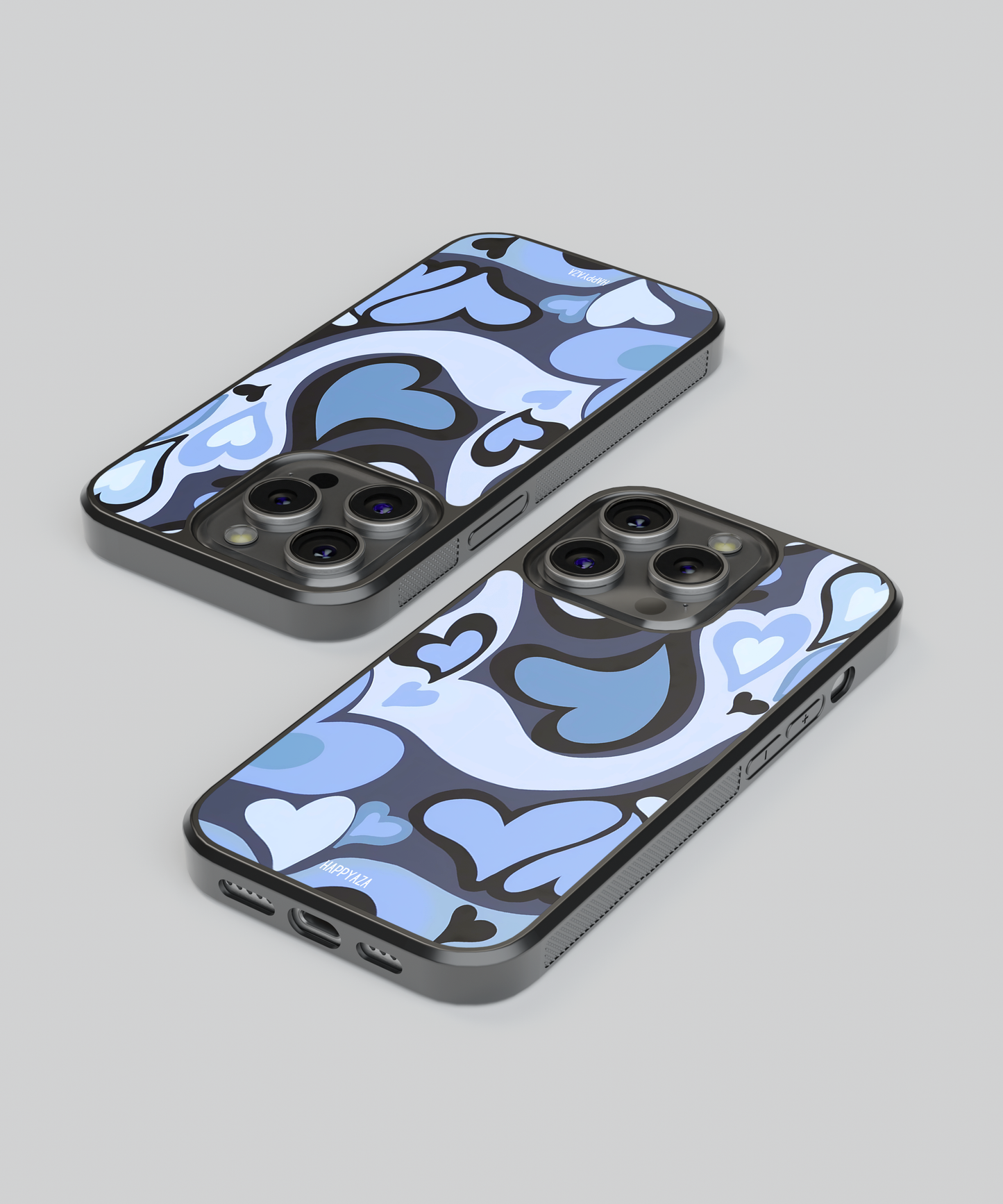 Blue Mini Hearts Designer Phone Case