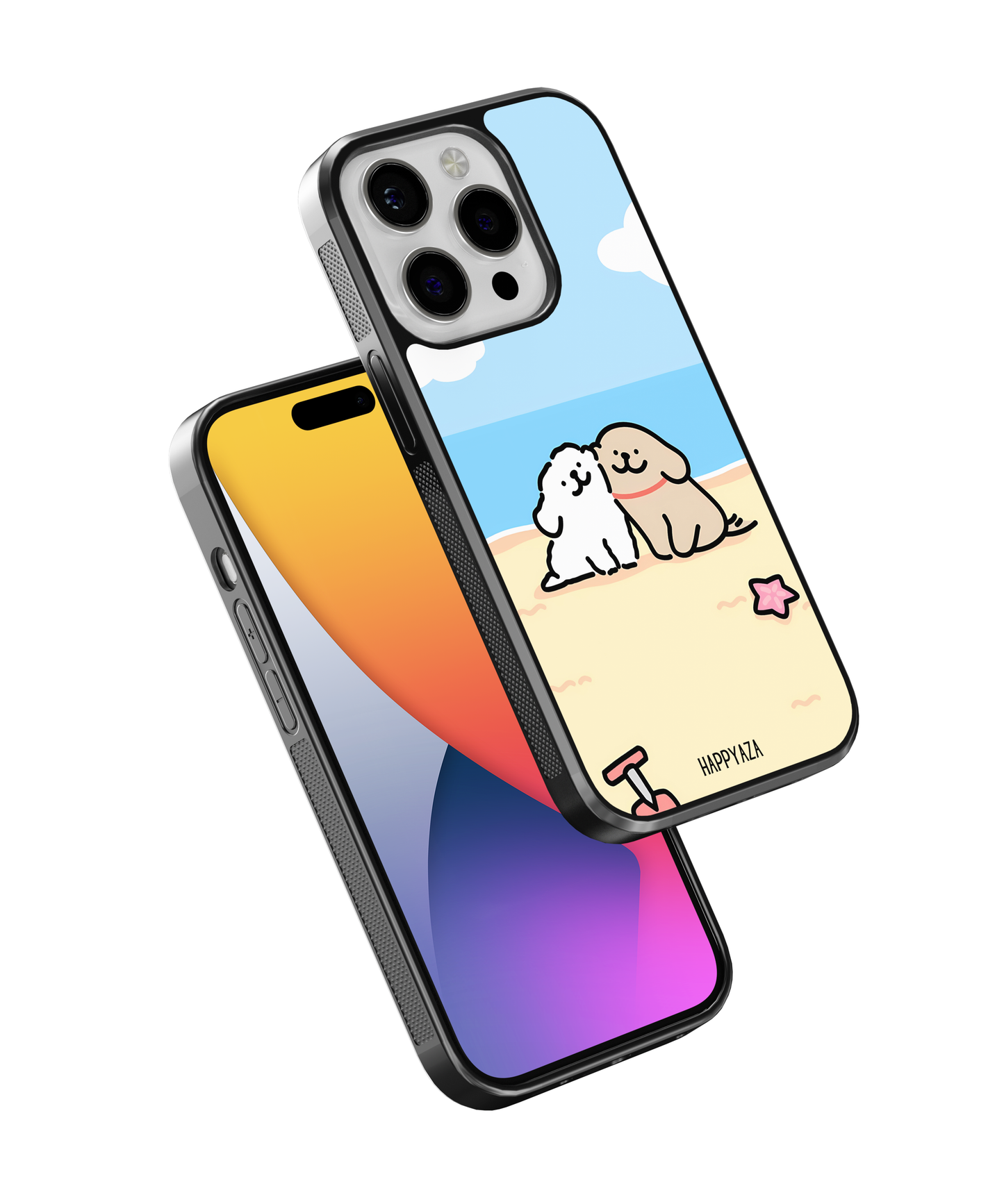 Miss Connie Lovely Puppy Couples Designer Phone Case