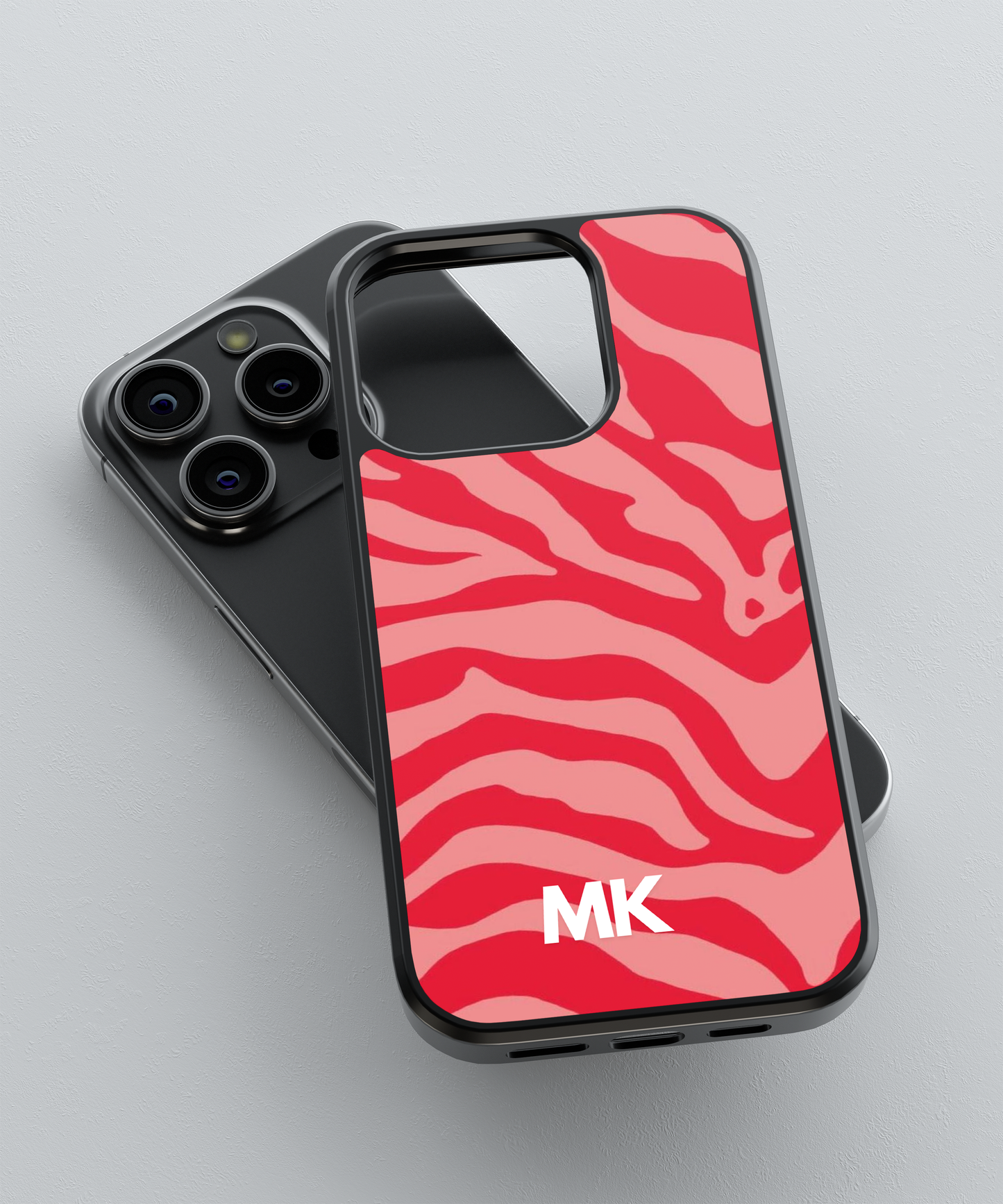 Customised Abstract Only Two Capital Name Designer Phone Case