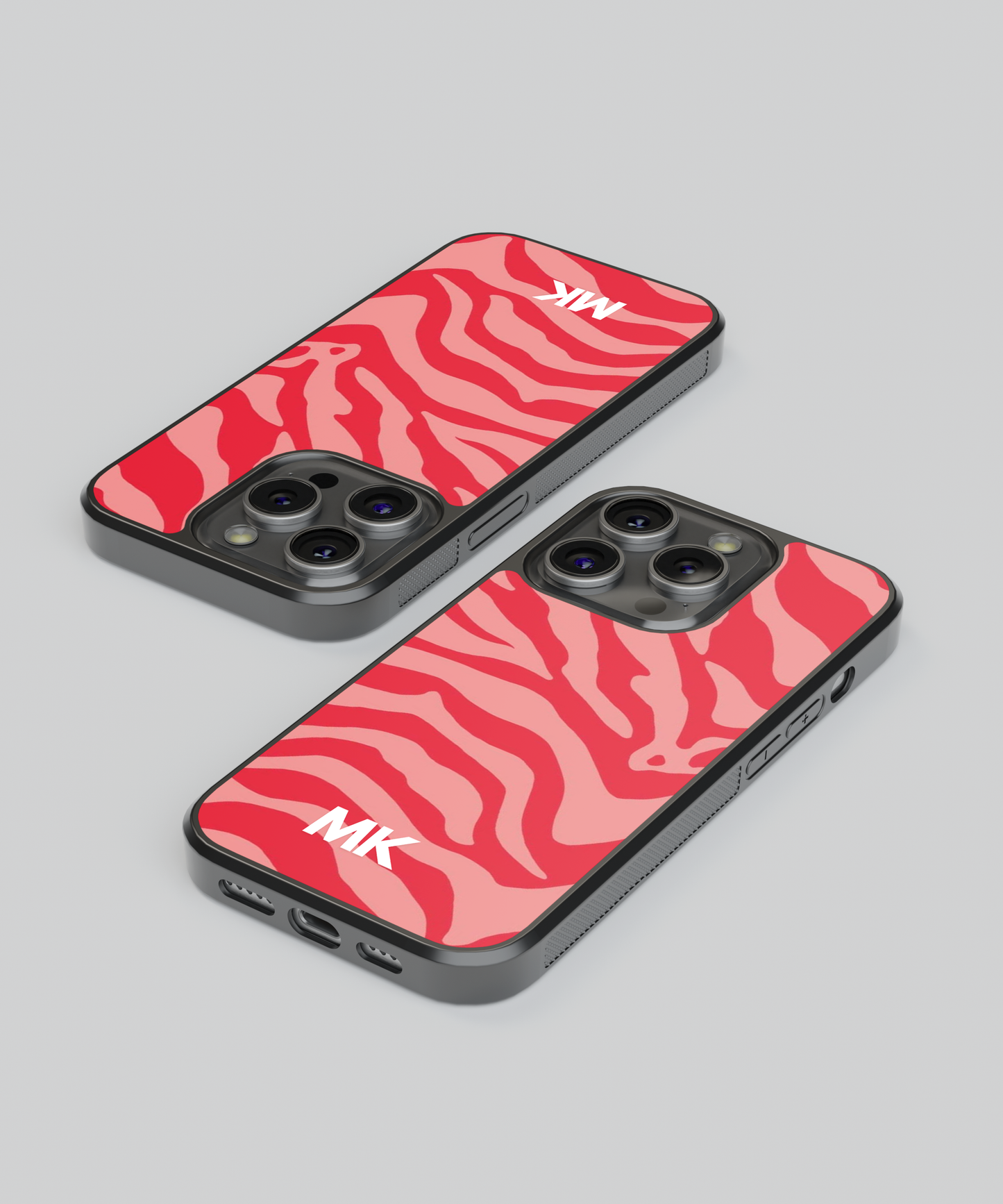 Customised Abstract Only Two Capital Name Designer Phone Case
