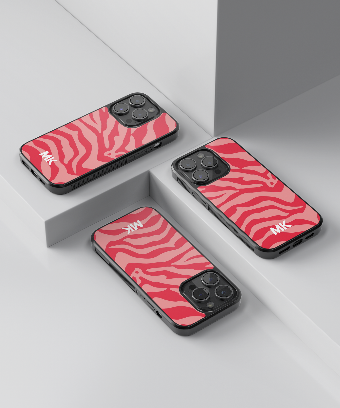 Customised Abstract Only Two Capital Name Designer Phone Case
