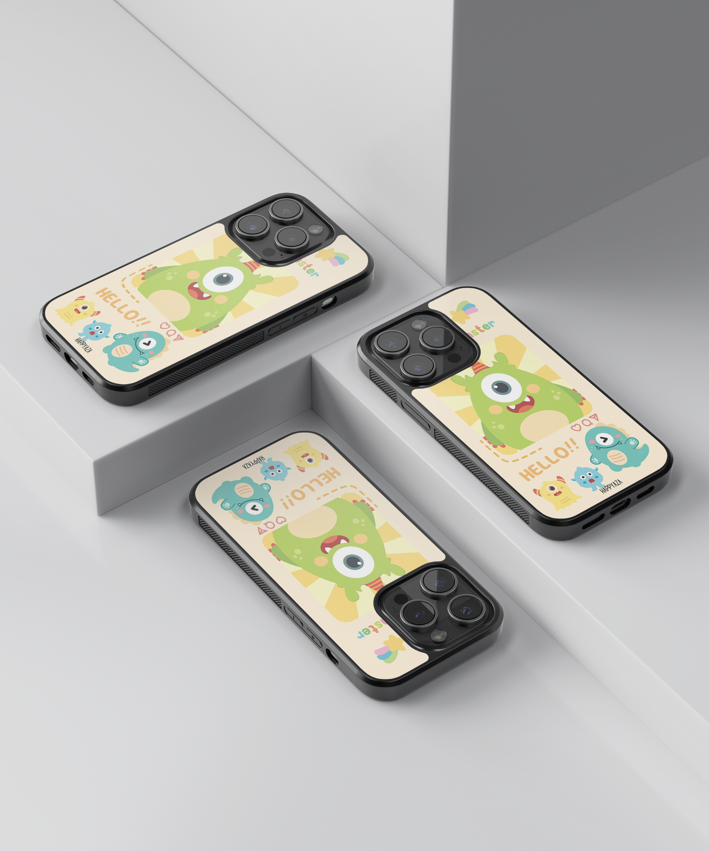 Cute Monster Solid Phone Case