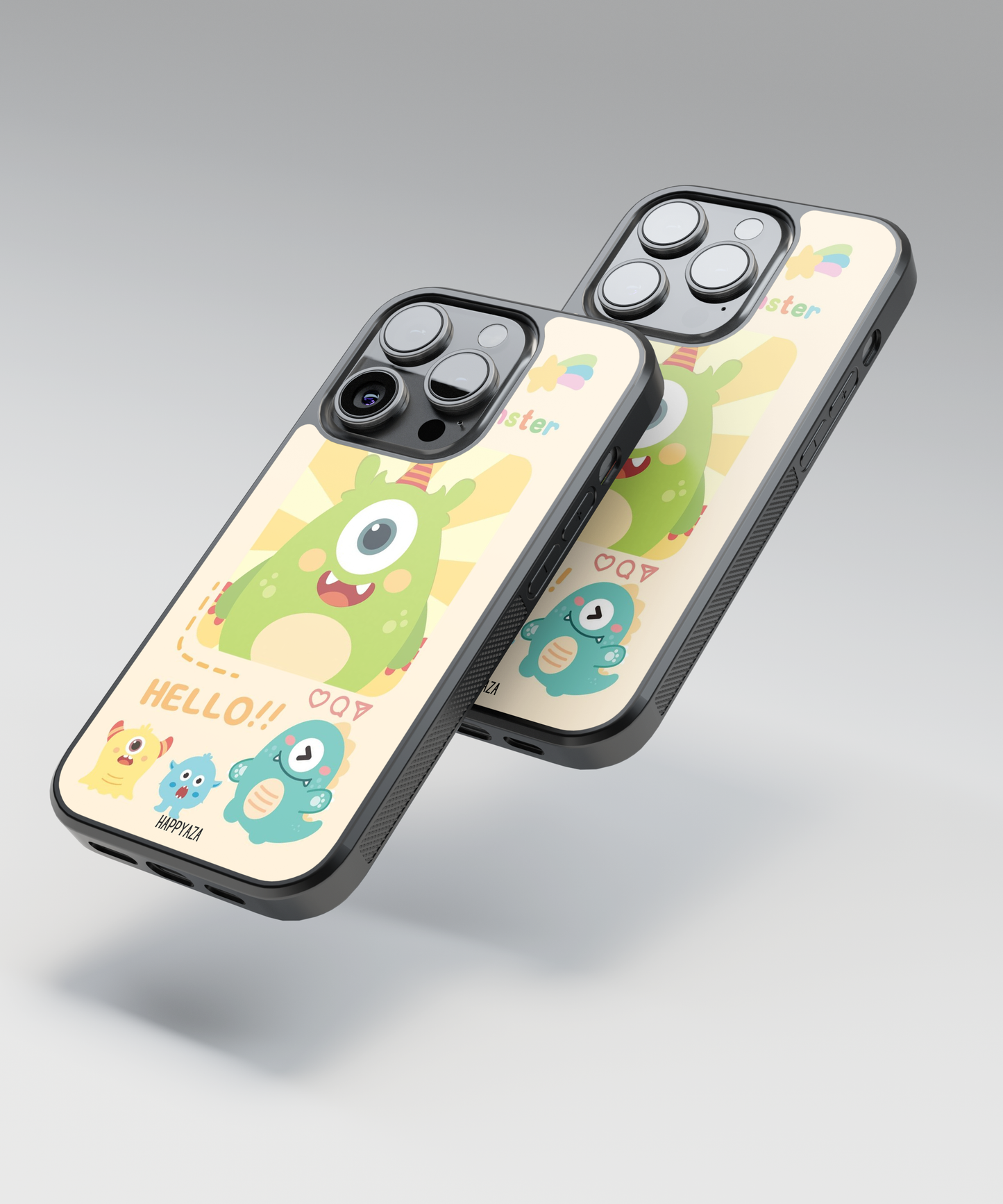 Cute Monster Solid Phone Case