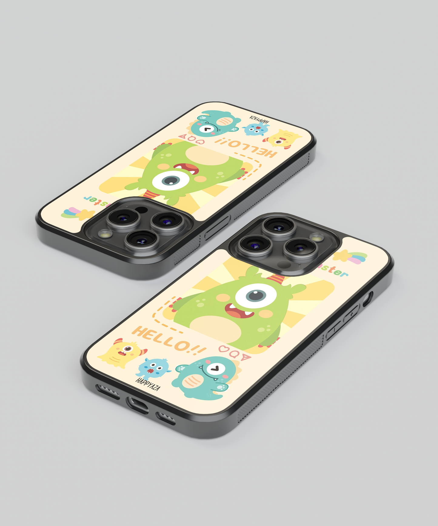 Cute Monster Solid Phone Case