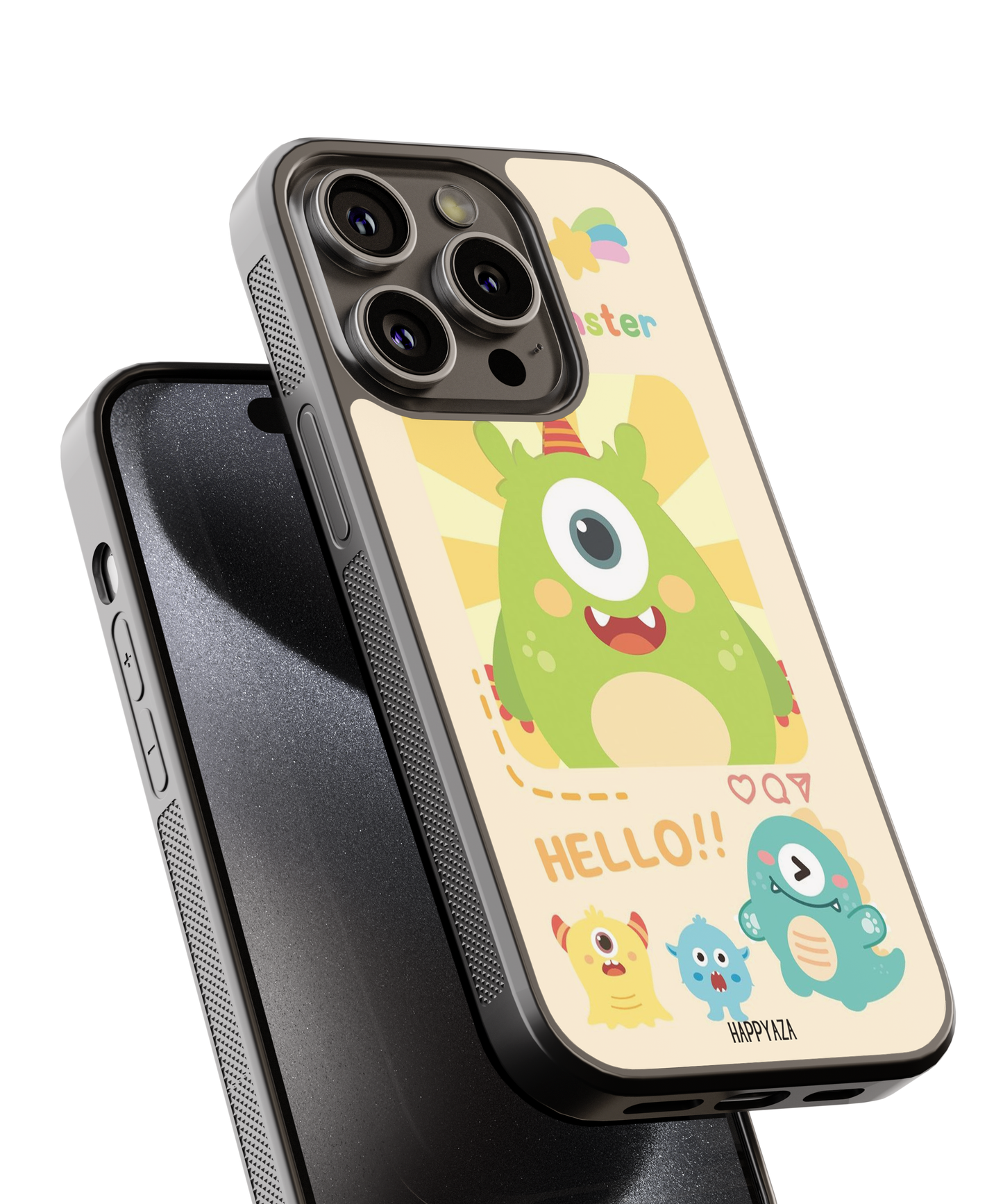Cute Monster Solid Phone Case