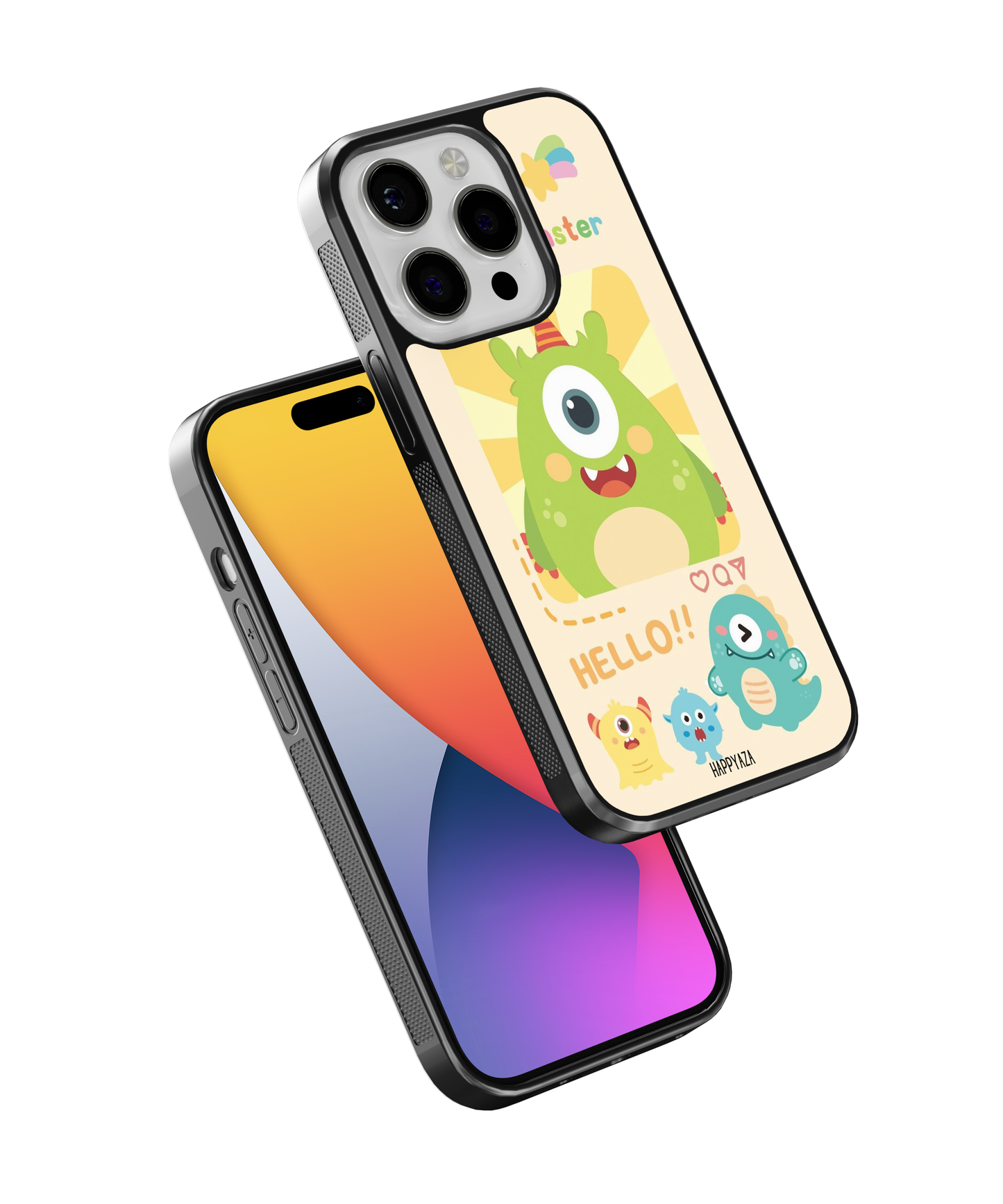 Cute Monster Solid Phone Case