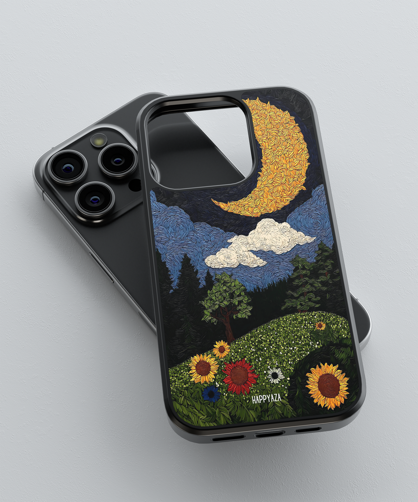 Moon Mosaic Designer Phone Case
