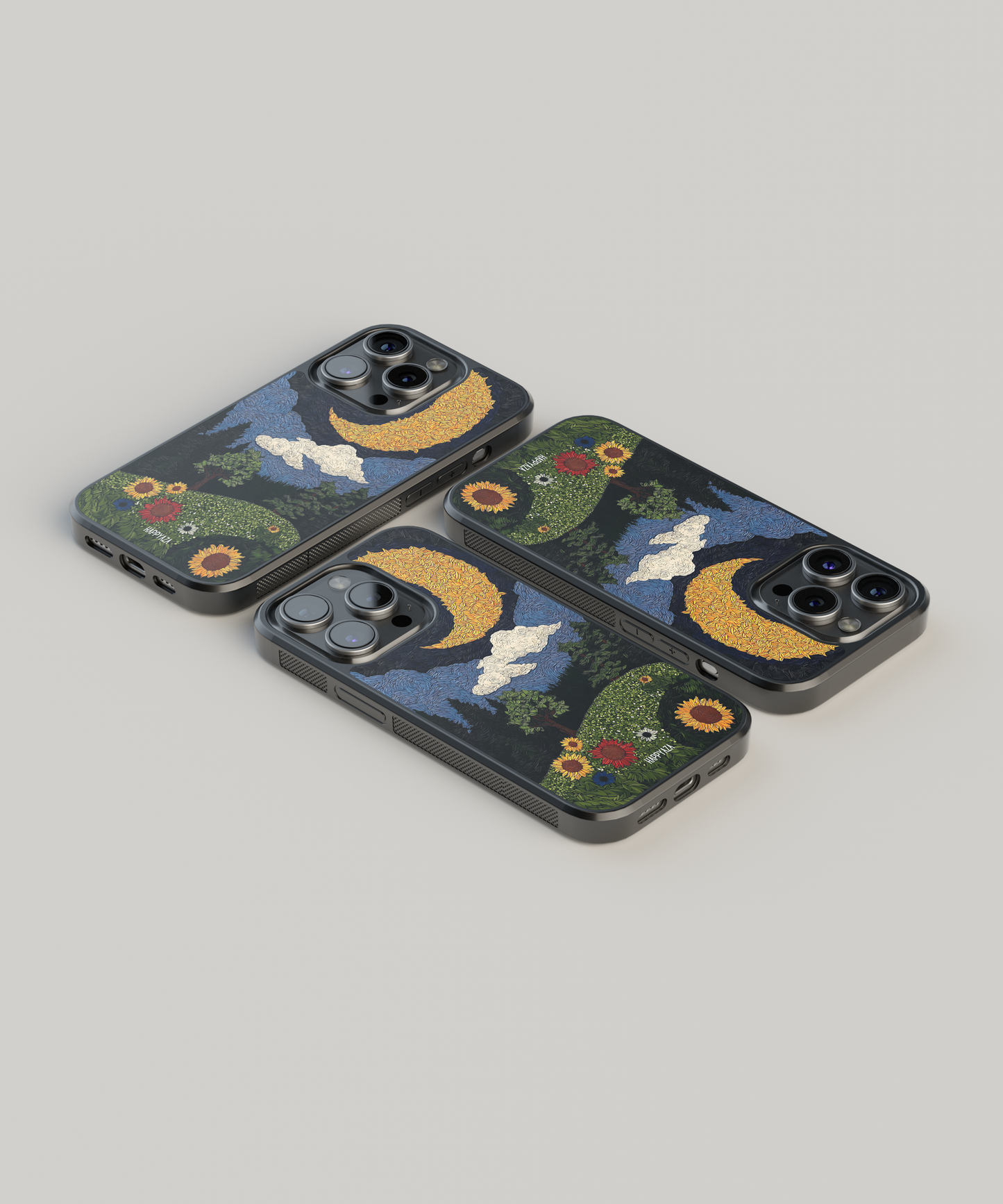 Moon Mosaic Designer Phone Case