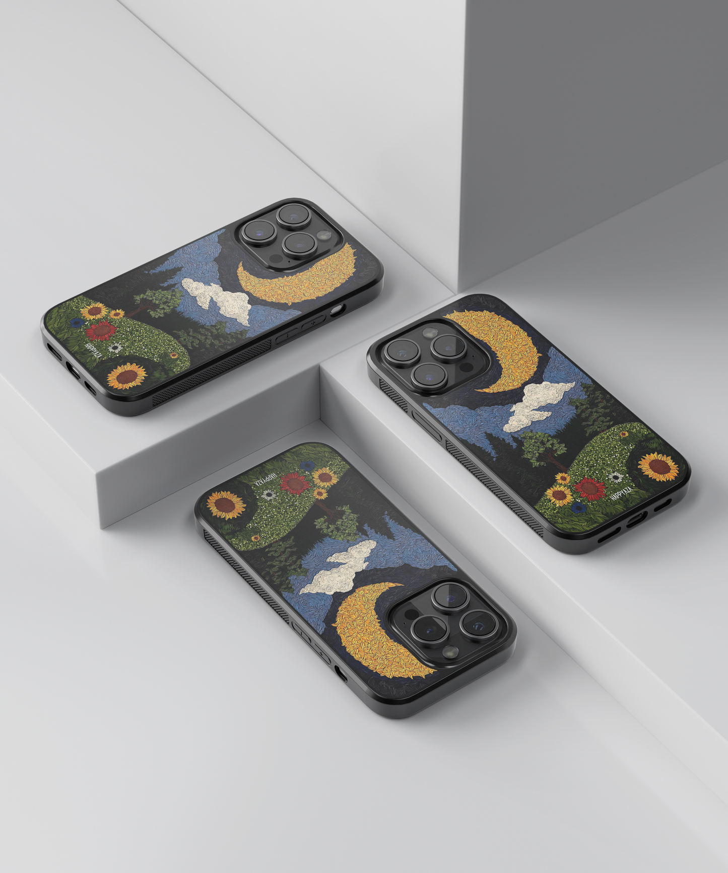 Moon Mosaic Designer Phone Case