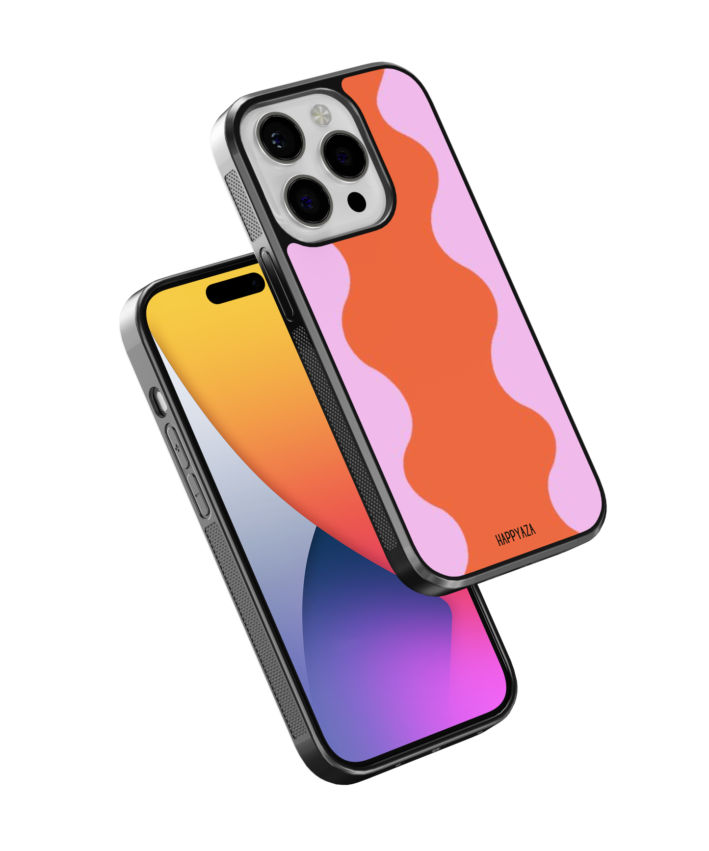 Orange & Pink Retro Abstract Designer Phone Case