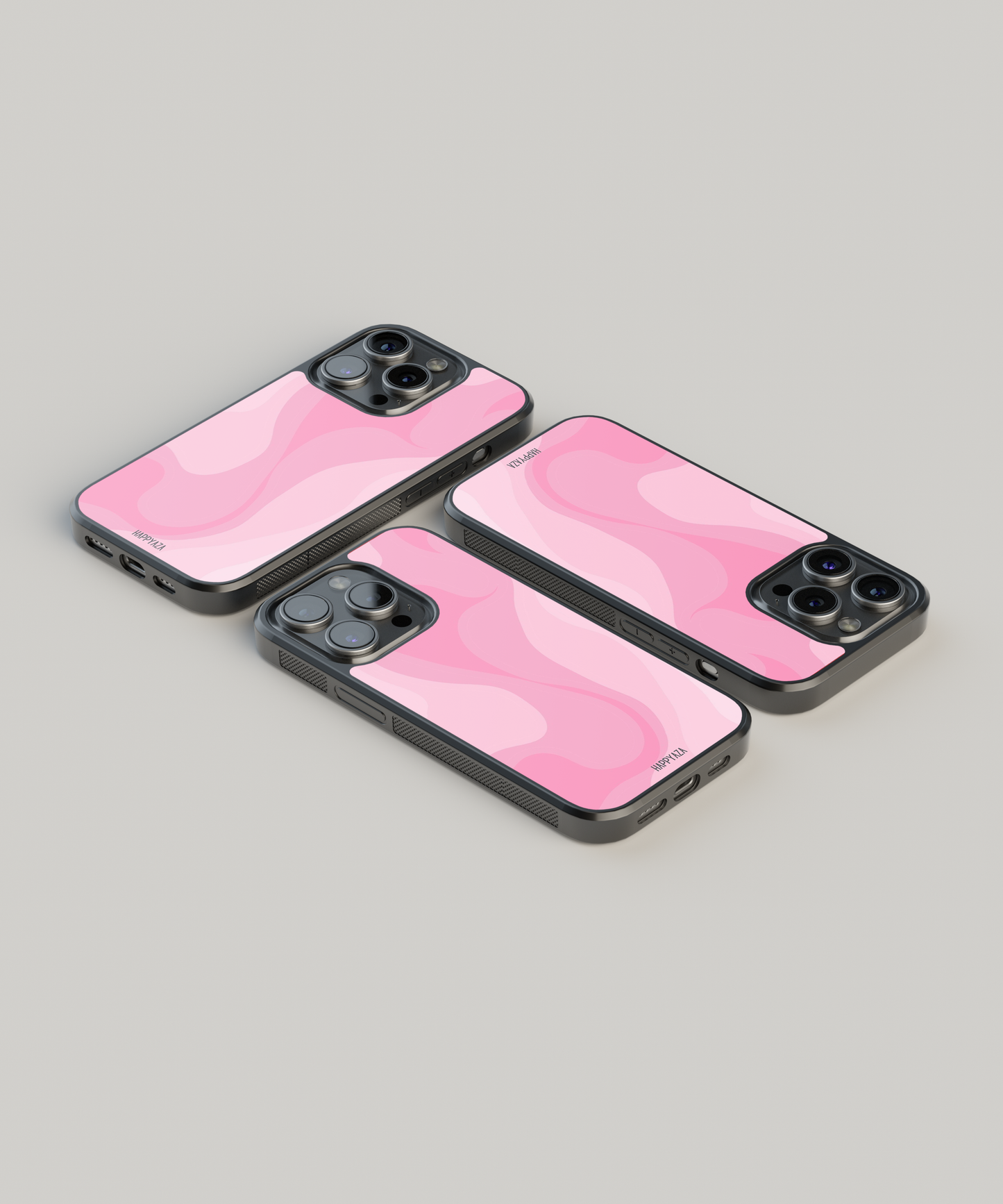 Abstract Pestal Pink Curve Designer Phone Case