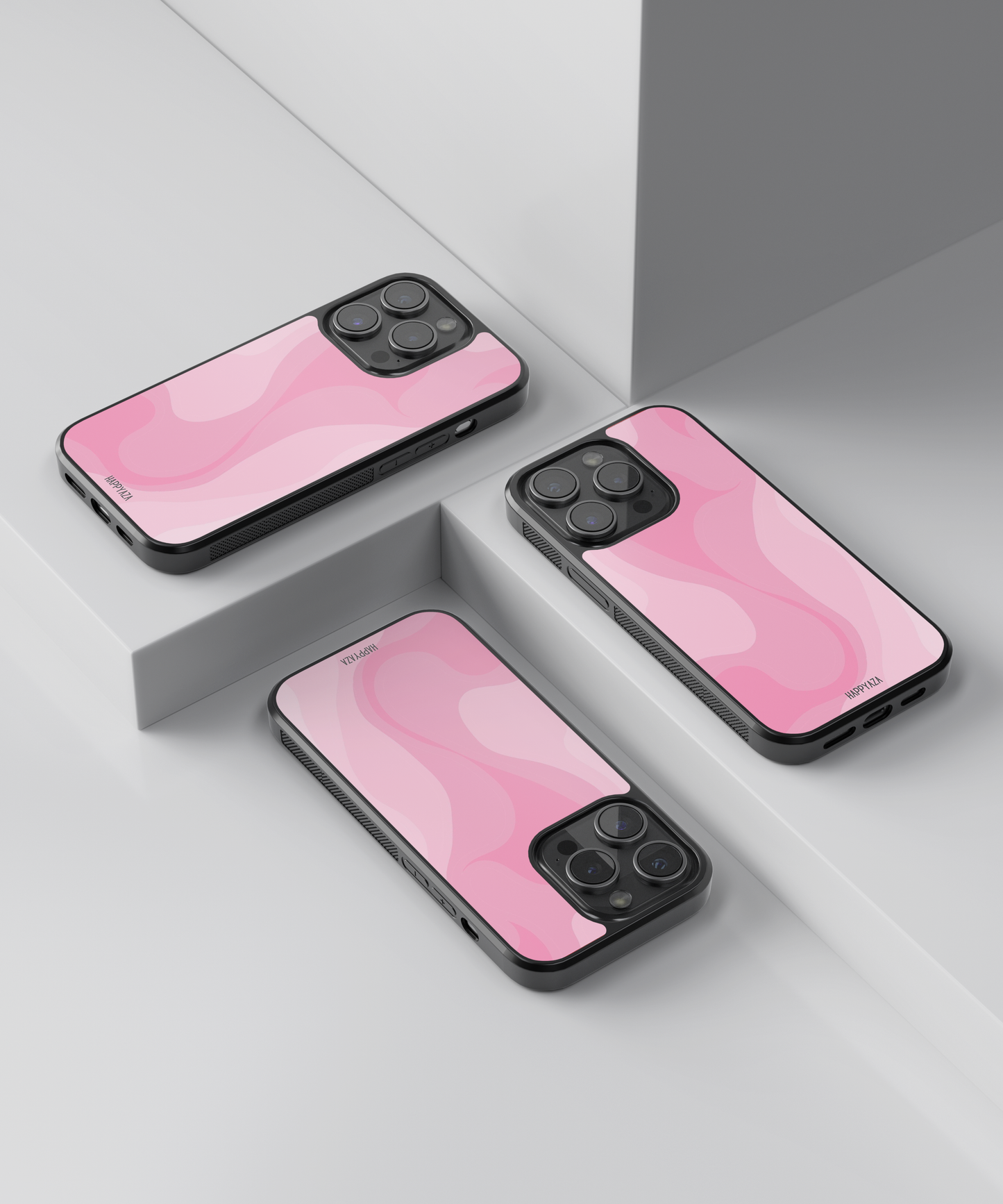 Abstract Pestal Pink Curve Designer Phone Case