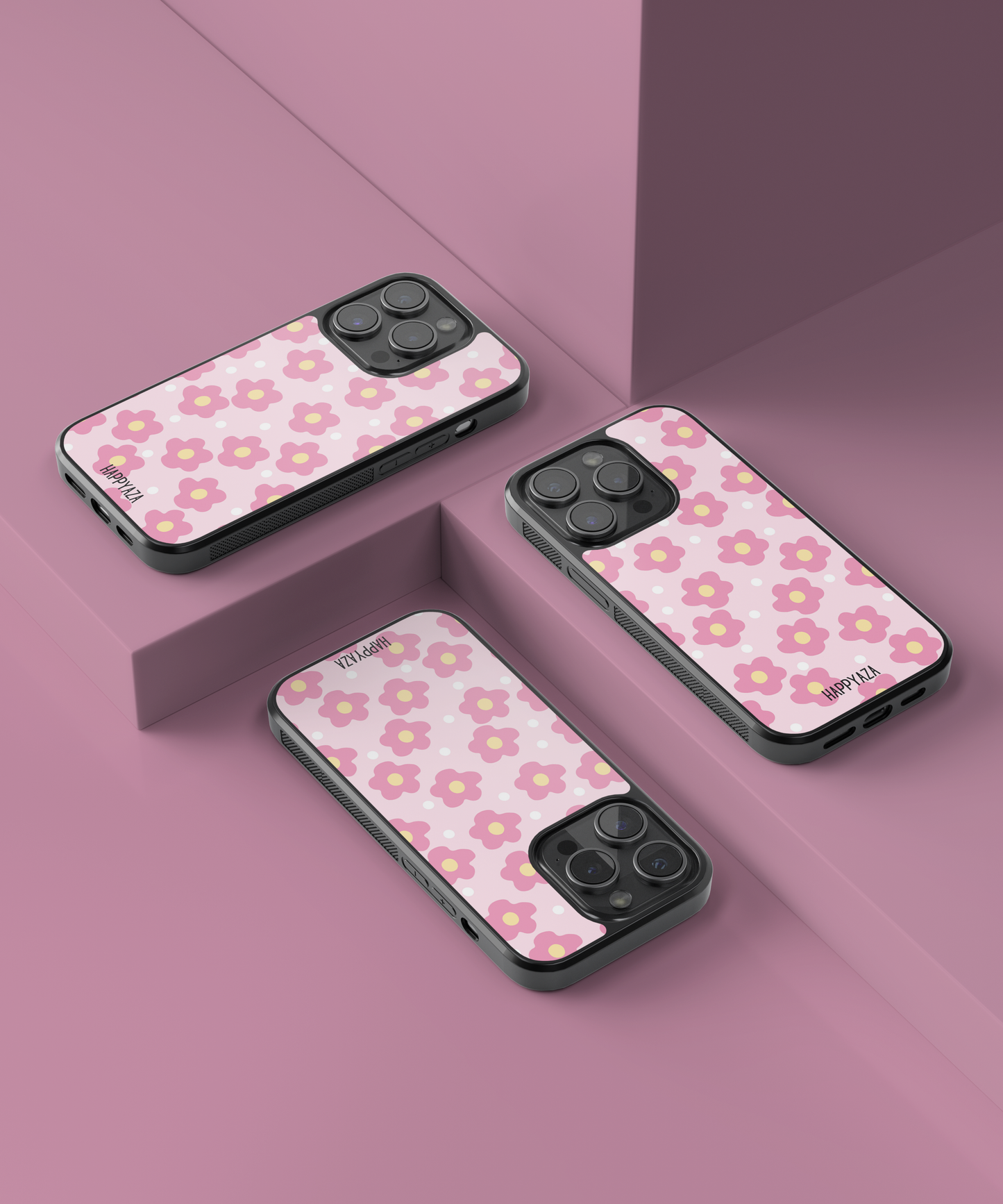 Pink Daisy Flower Designer Phone Case