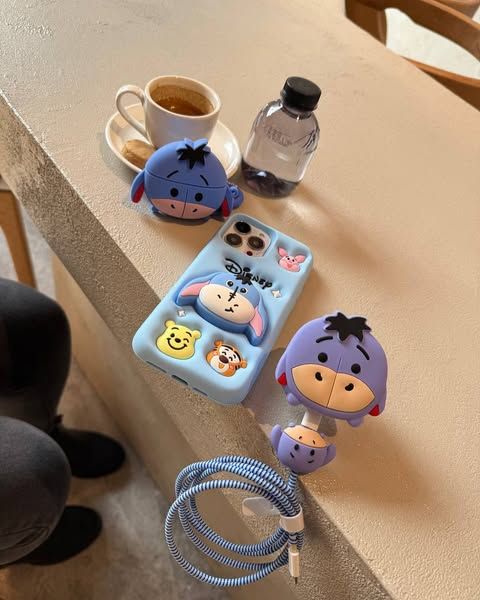 Cute Chibi Miniso Silicone With Pop Stand Phone Case