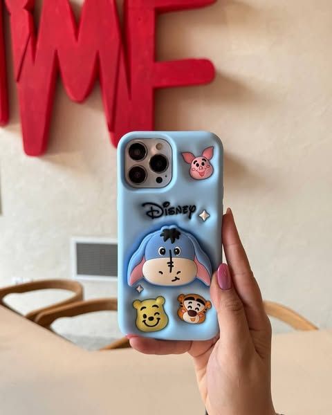 Cute Chibi Miniso Silicone With Pop Stand Phone Case