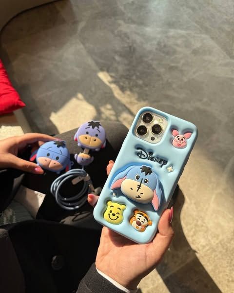 Cute Chibi Miniso Silicone With Pop Stand Phone Case