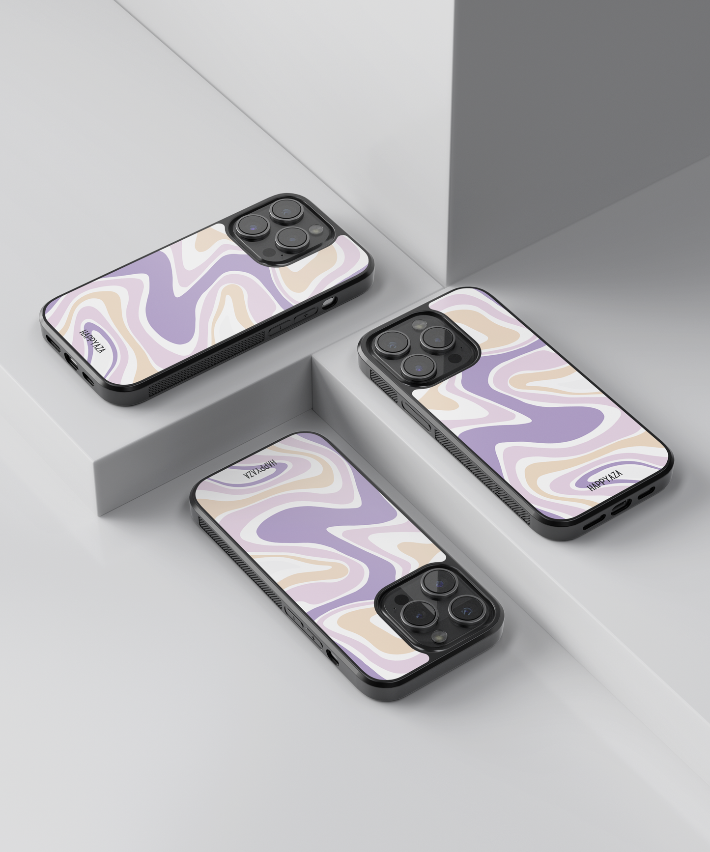 Purple Swirl Designer Phone Case