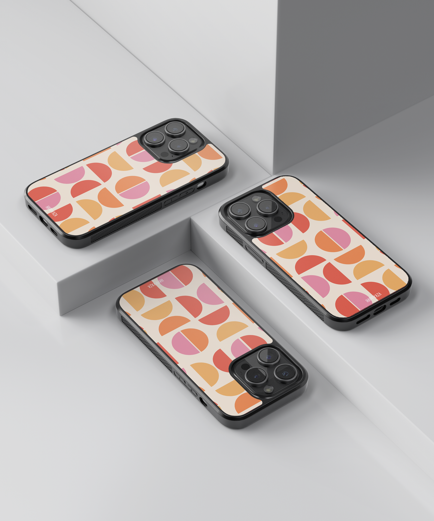 Abstract Semi-Circle Designer Phone Case